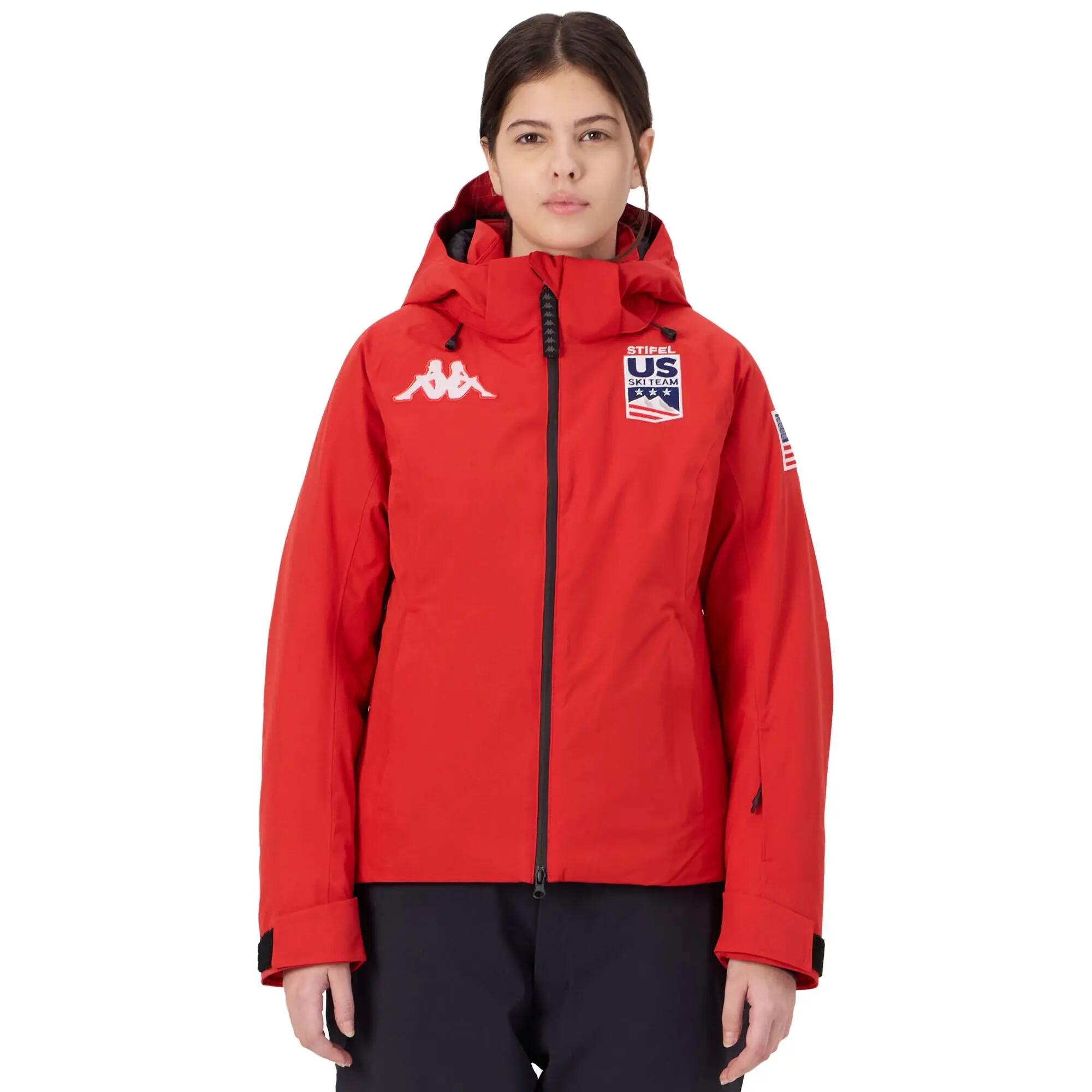 Blouson pour femme rouge pour ski 4/6