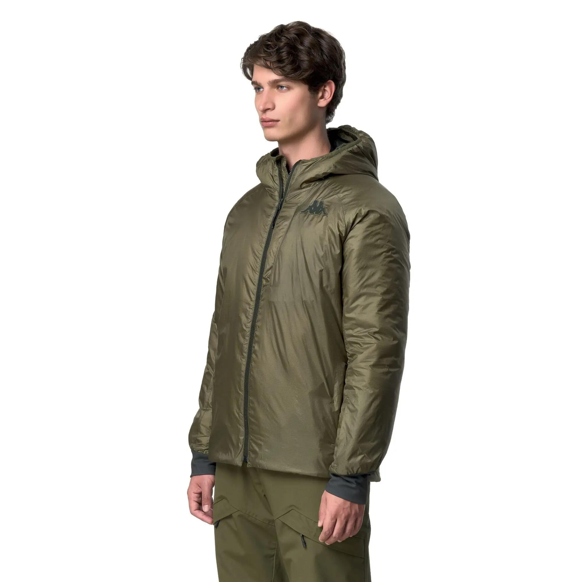 Giubbotto da uomo in nylon verde da sci 5/6