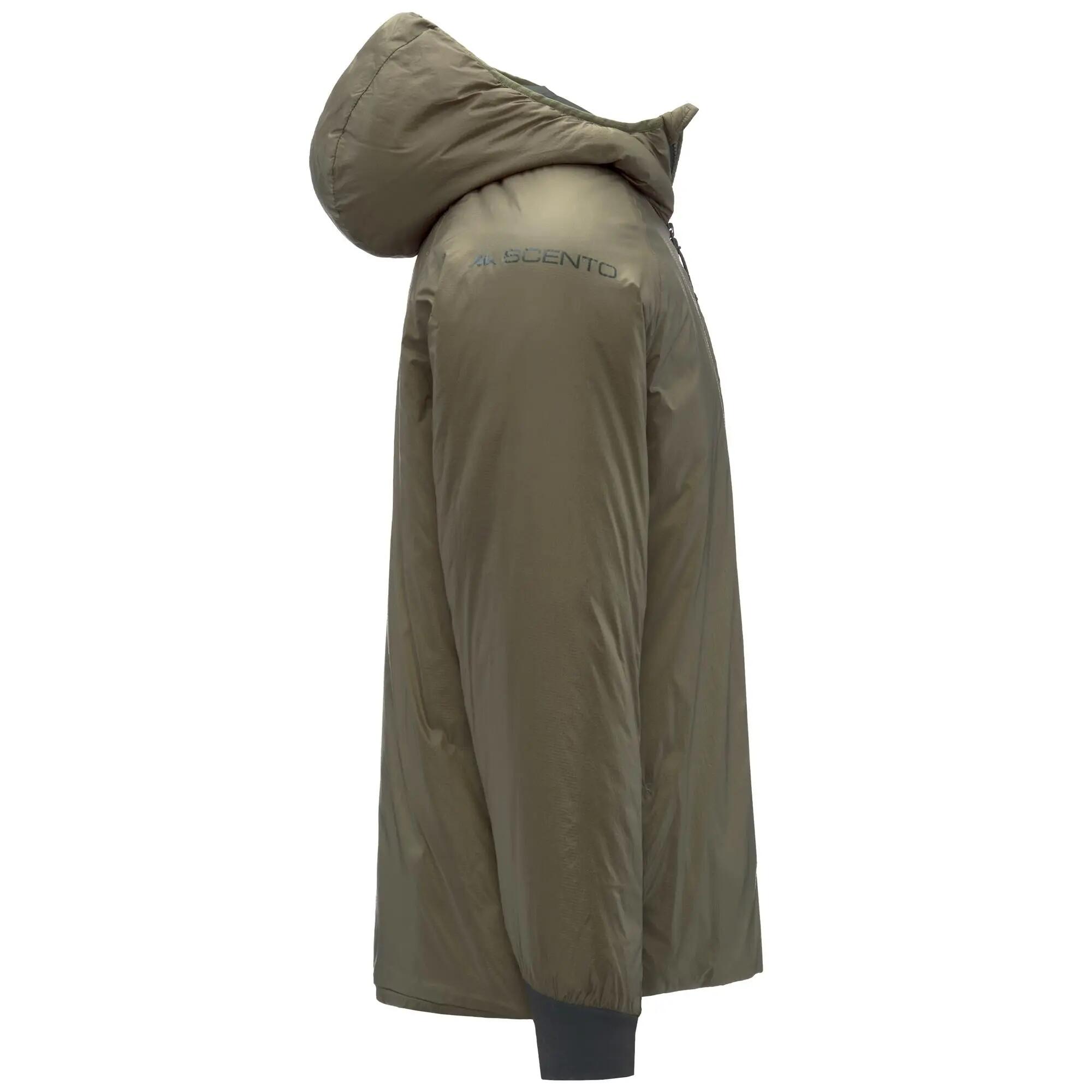 Giubbotto da uomo in nylon verde da sci 2/6