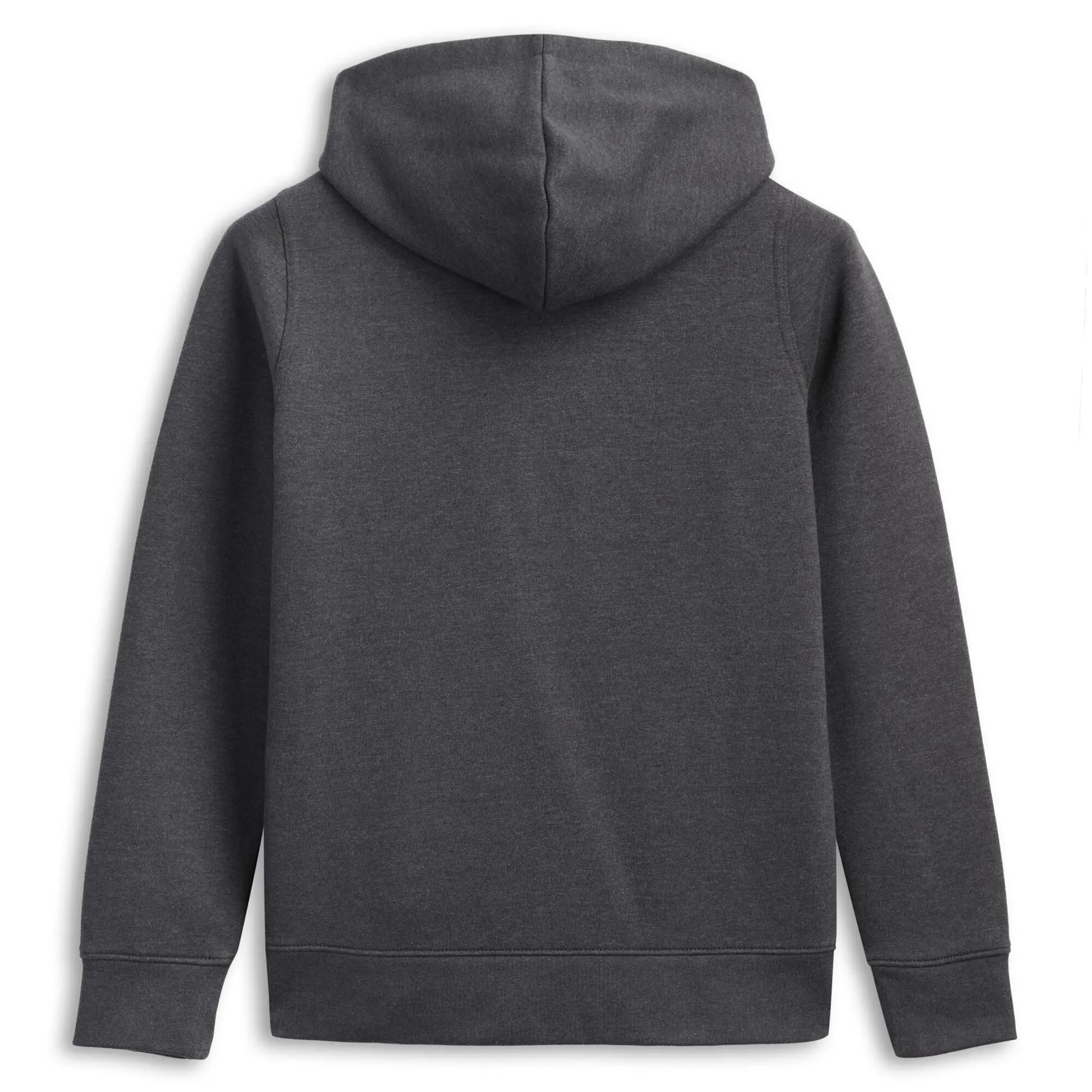 Felpa con zip da donna in cotone grigio da lifestyle 2/3