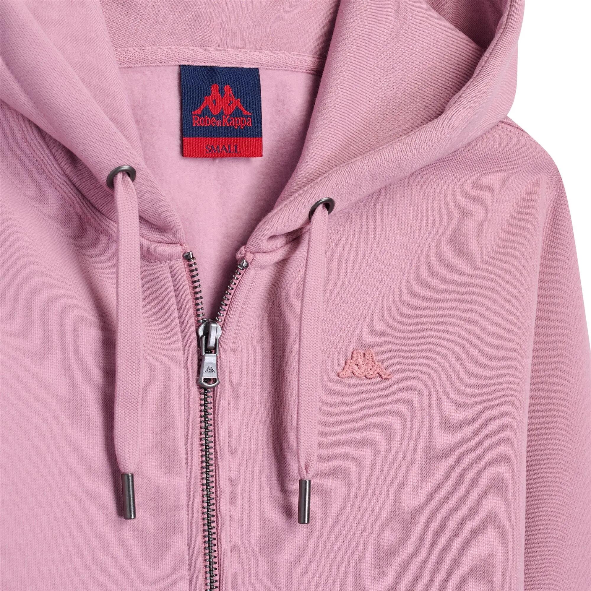 Felpa con zip da donna in cotone marrone da lifestyle 3/6