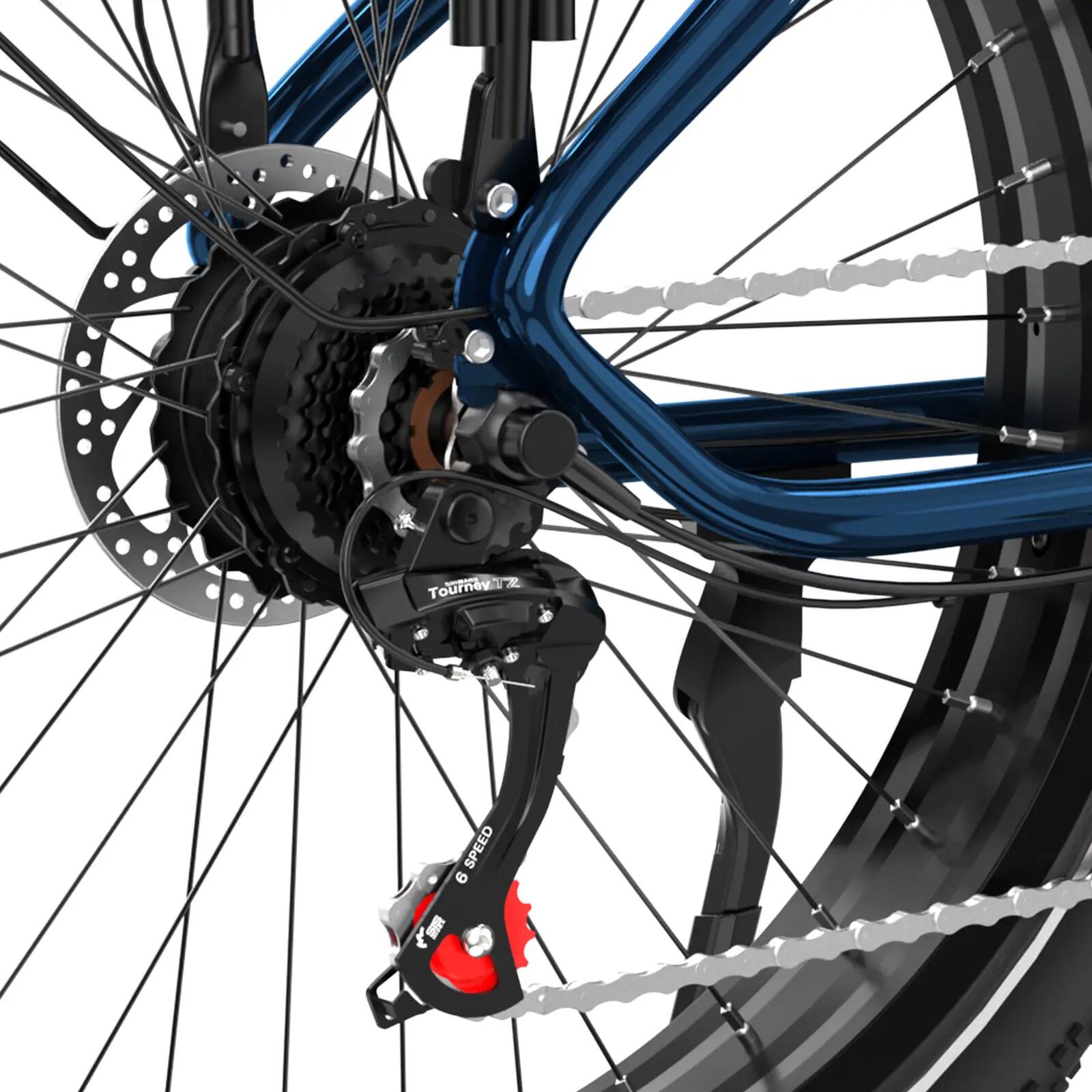 Bici elettrica Fat Bike 26×4.0, 960Wh, 7 velocità, ECO R1 6/7