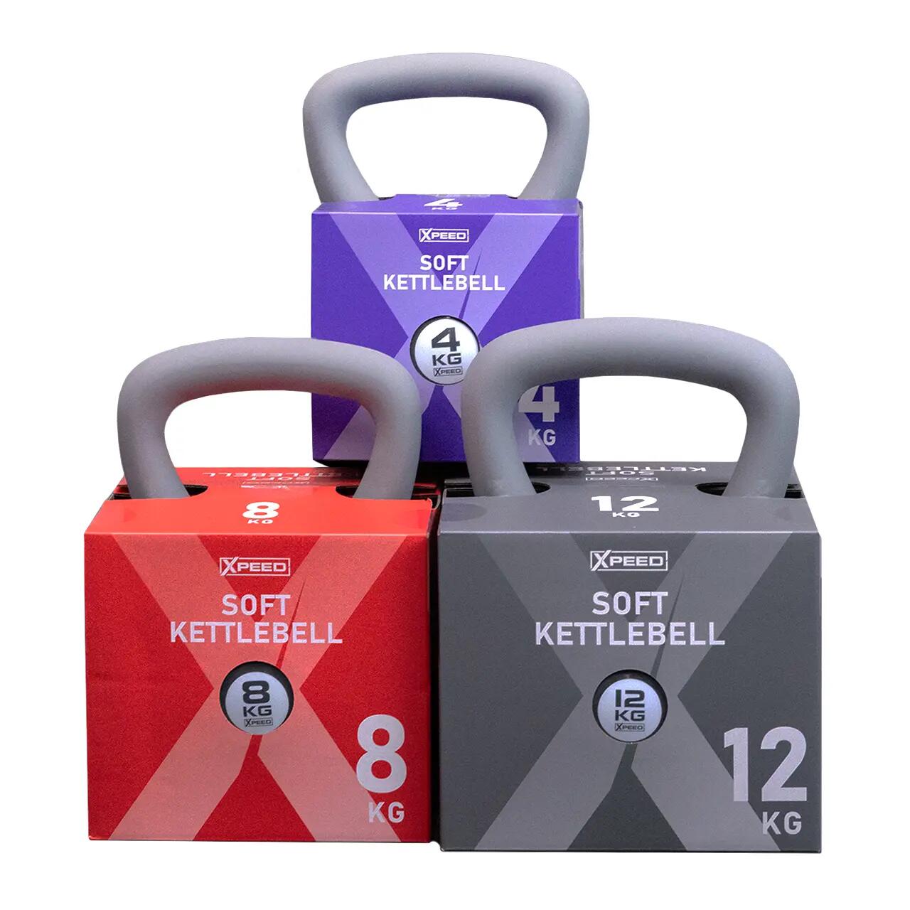 Xpeed Soft Kettlebell Bundle (4kg, 8kg, 12kg)