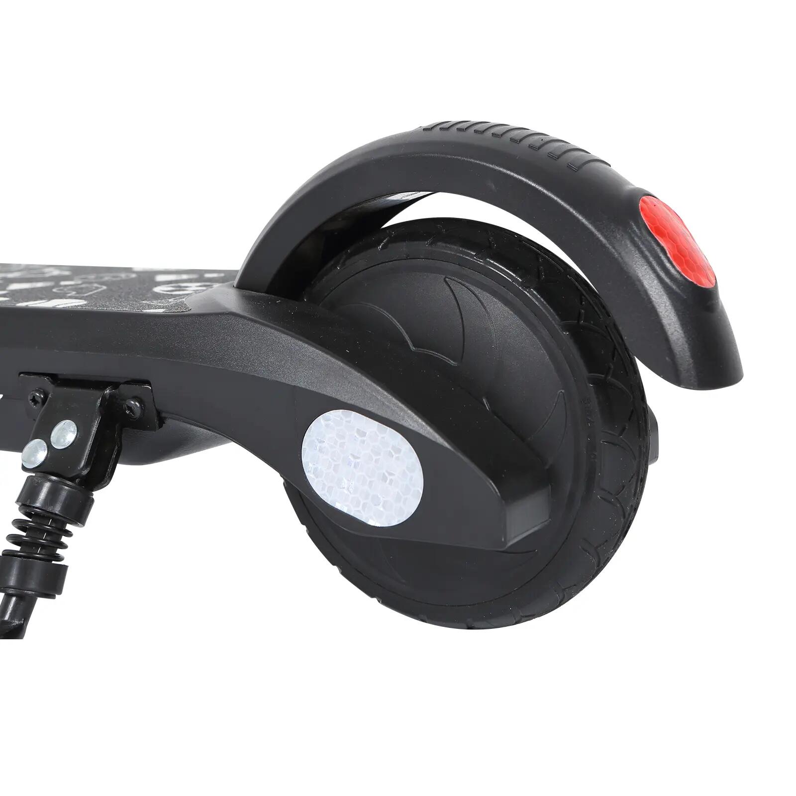 Trotinete elétrica infantil leve F601, guiador ajustável, dobrável, LED 4/5