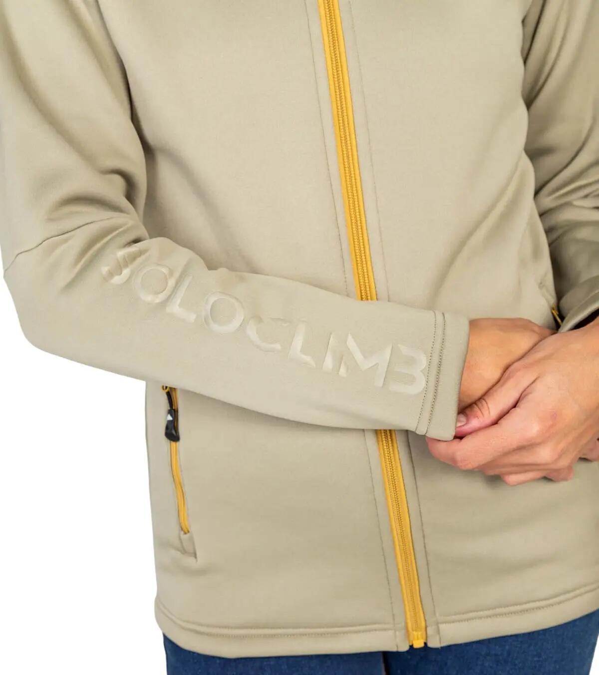 Chaqueta de Forro Polar de Montaña Transpirable Veletta para Mujer Beige 5/5