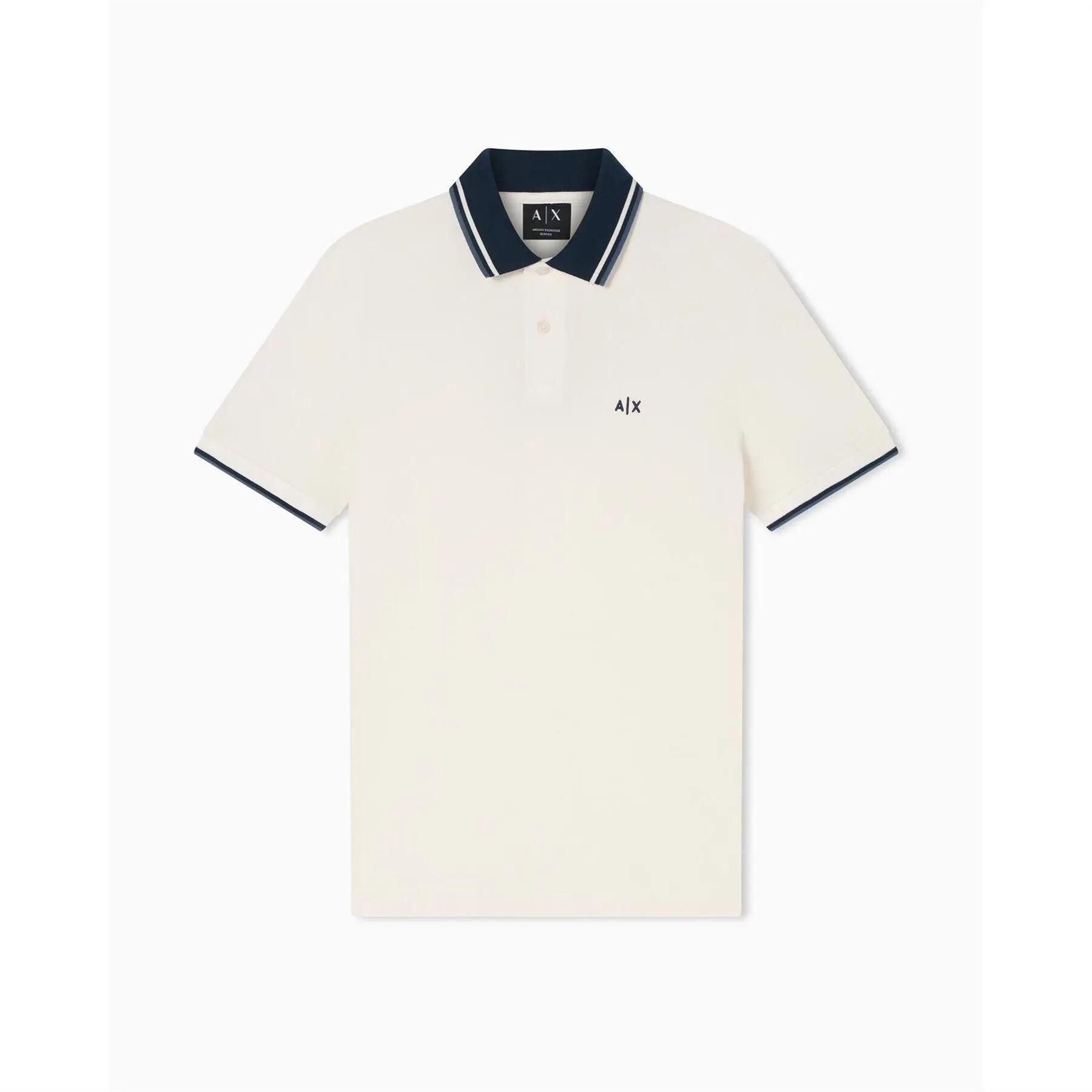 Armani Exchange Mens Short-Sleeved Polo Shirt