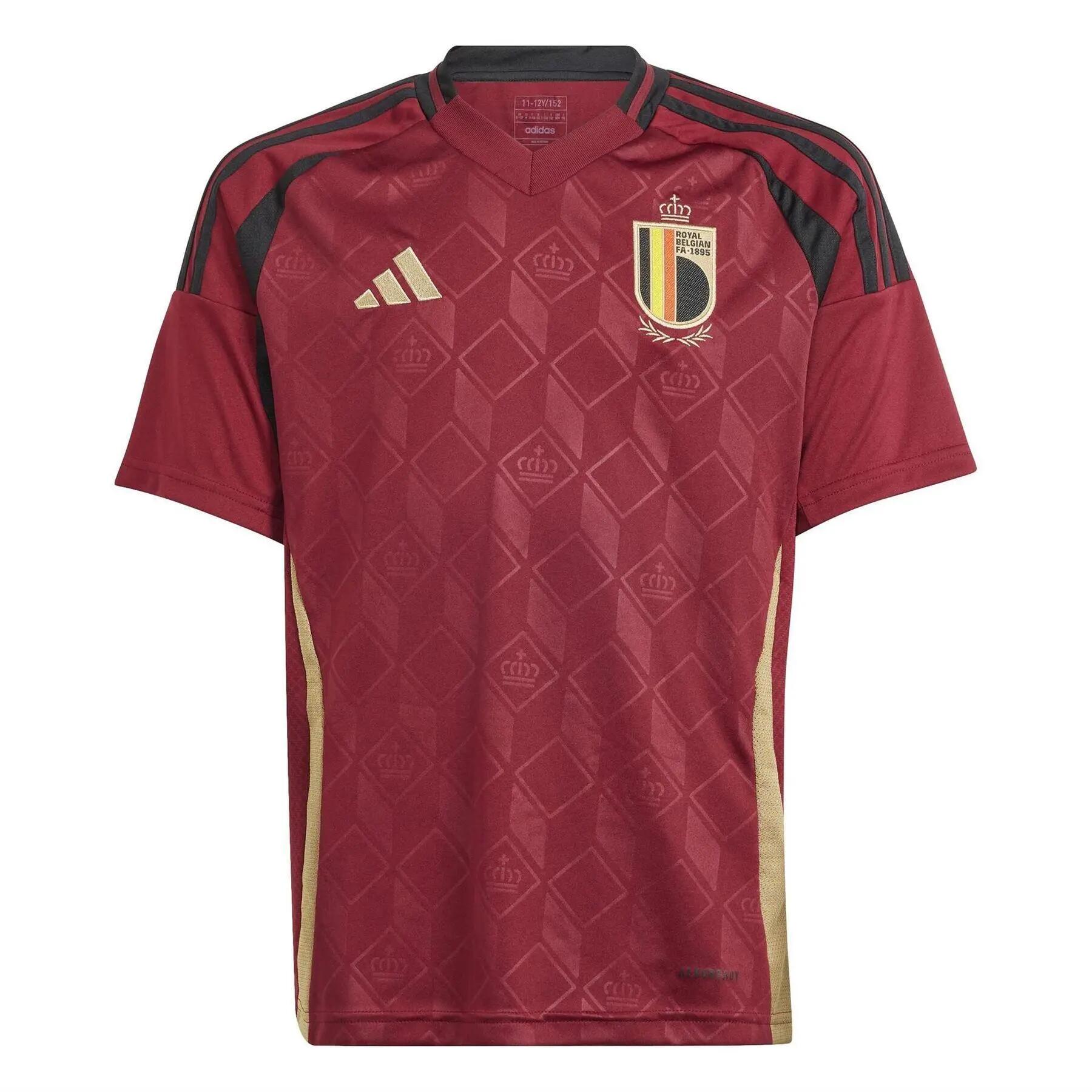 Adidas Childrens/Kids 2024 Belgium Home Shirt