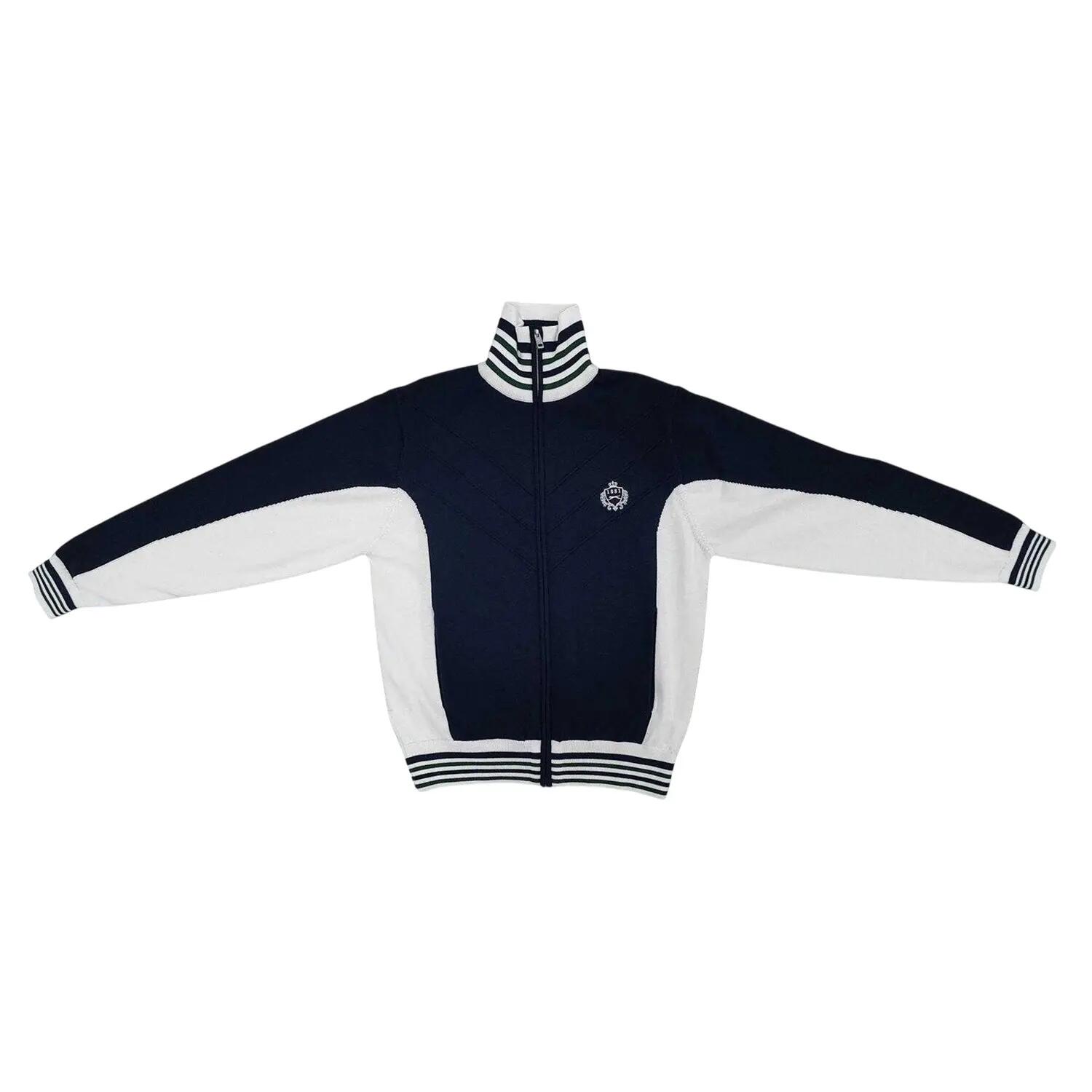 Slazenger Mens Off-Court Terrace Striped Relaxed Fit Tracksuit Top