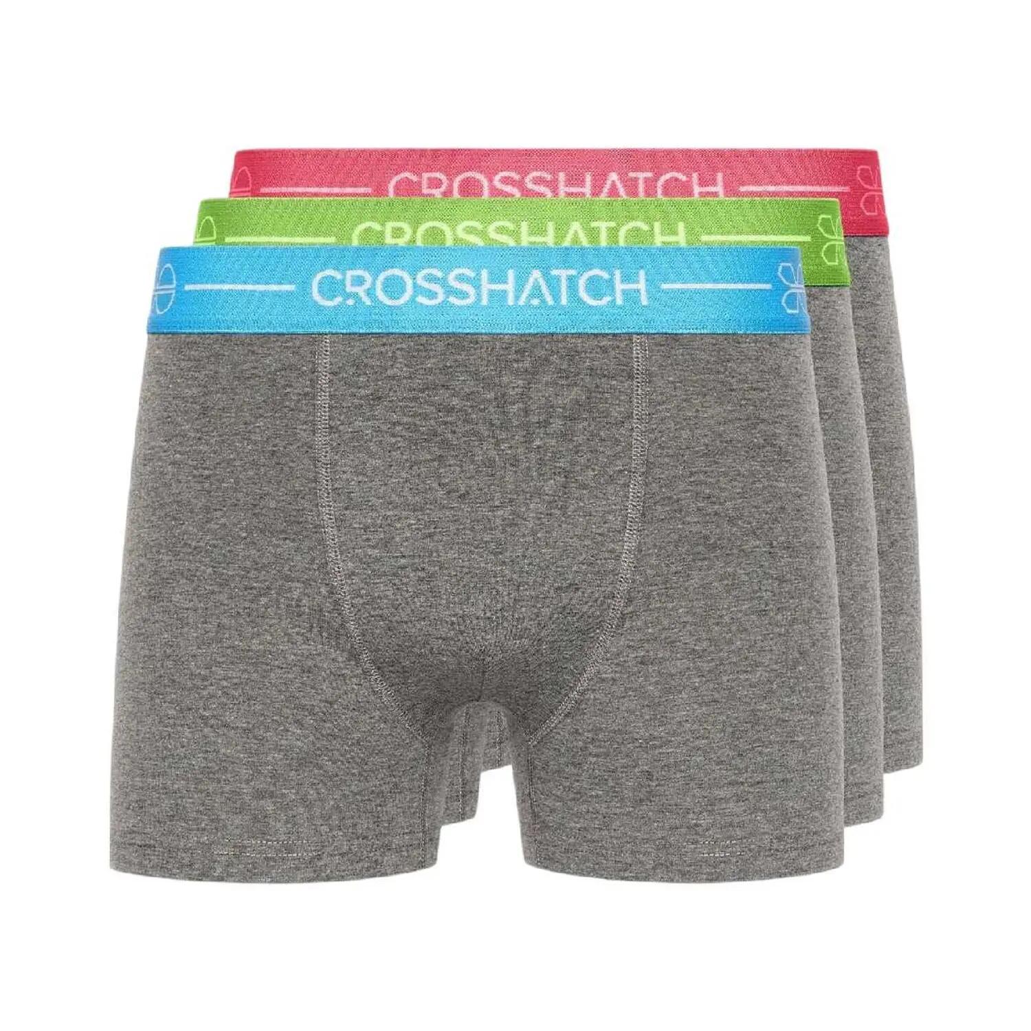 Crosshatch Mens Astral Logo Boxer Briefs (Pack of 3)