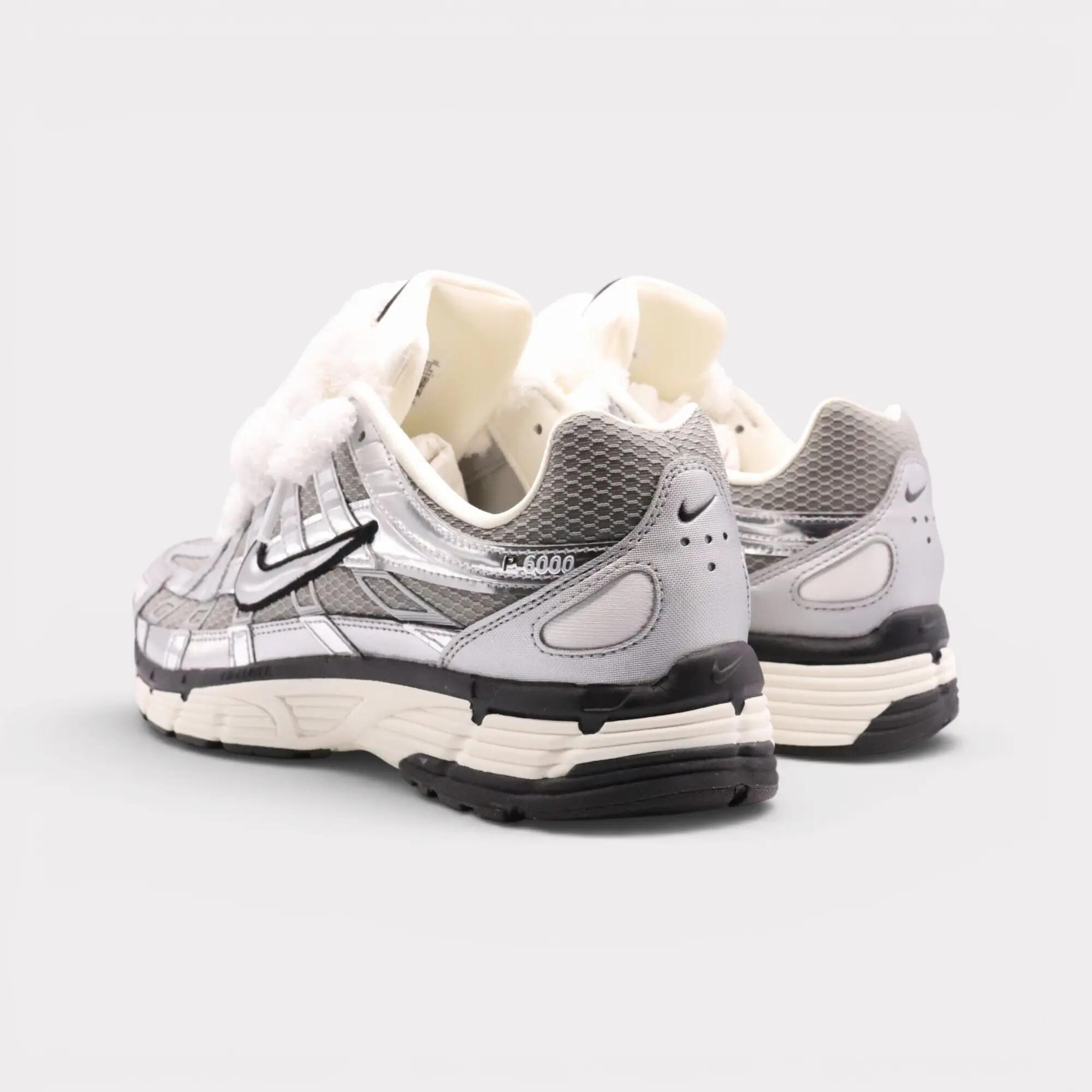 Lifestyle - schuhe - mesh und leder - p-6000 - metallic silver 7/7