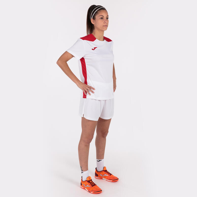 Maillot manches courtes Femme Joma Championship vi blanc rouge