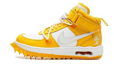 Schoenen - lifestyle - unisex - air force 1 mid sp off-white varsity maize