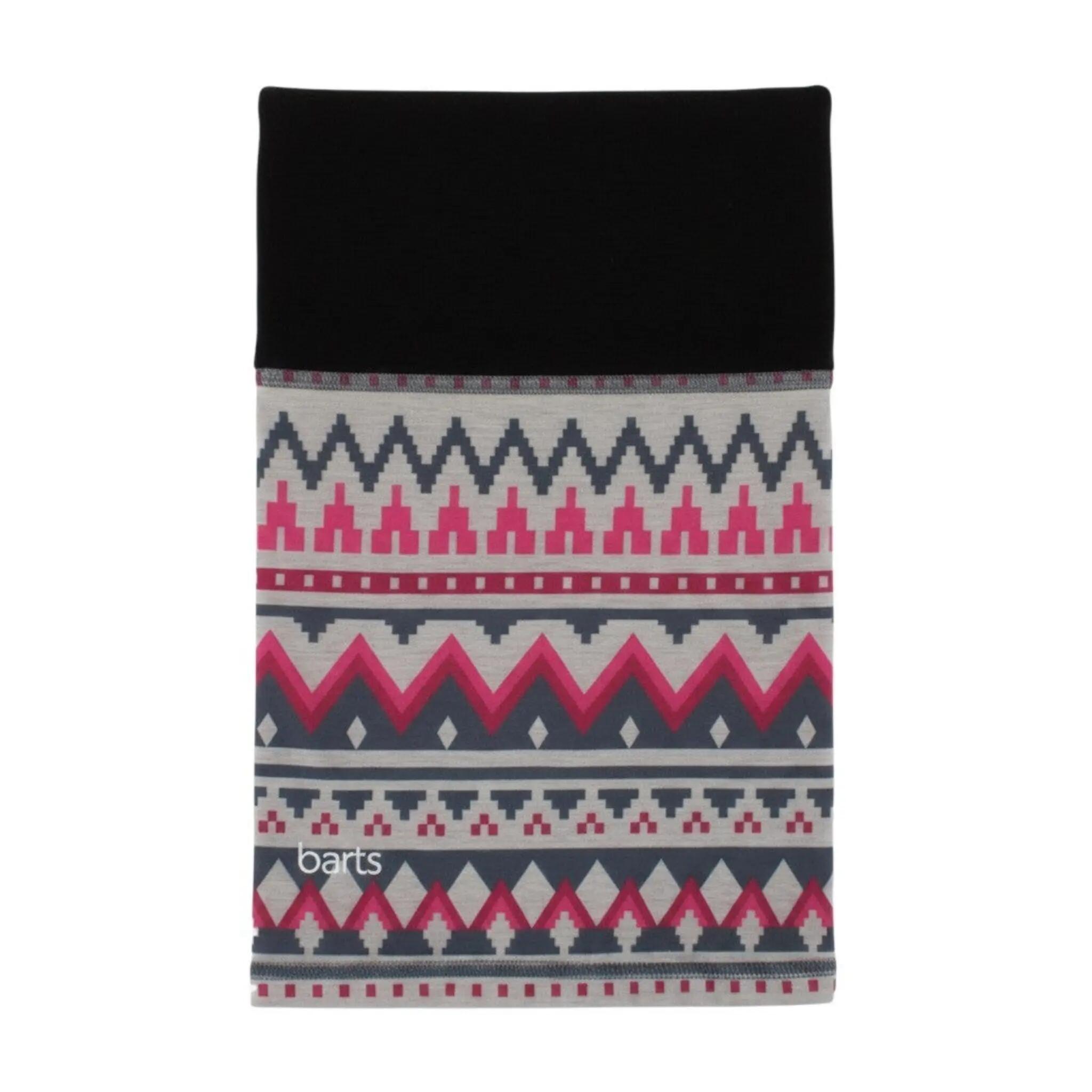 Schal Print Fleece Headgear Neck Warmer Tube Loop in Rosa 2/6