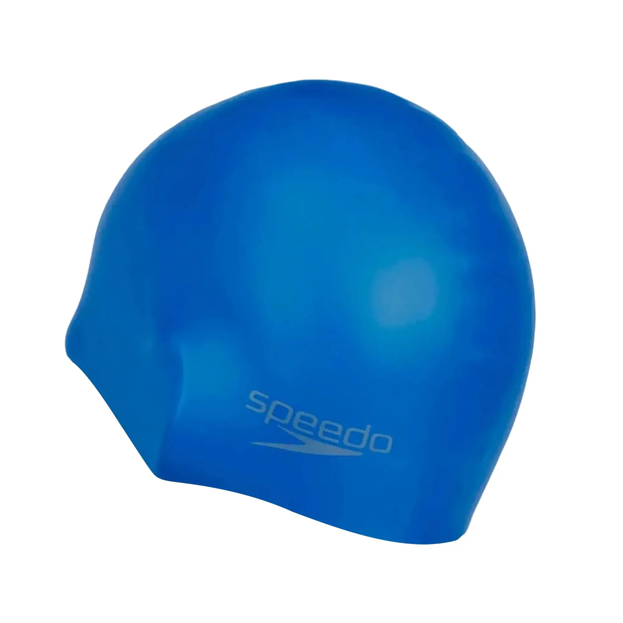 Cuffia Da Nuoto Semplice Modellato Speedo Blu Fluo 4/4