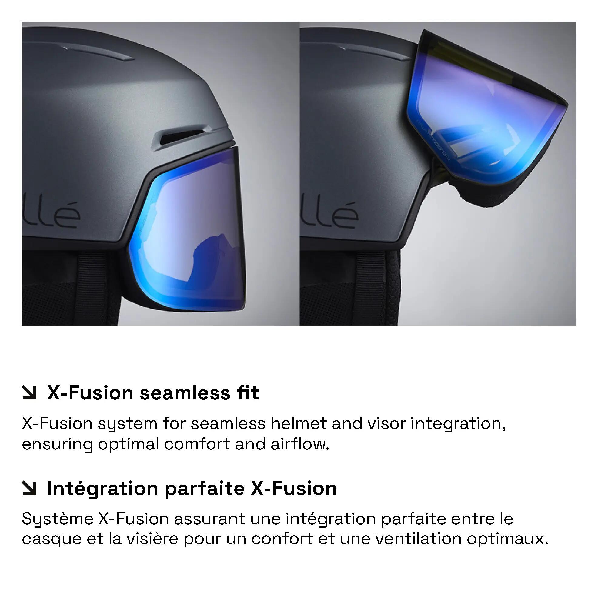 Skihelm X-FUSION mit photochromem Visier Kat 1-3 3/5