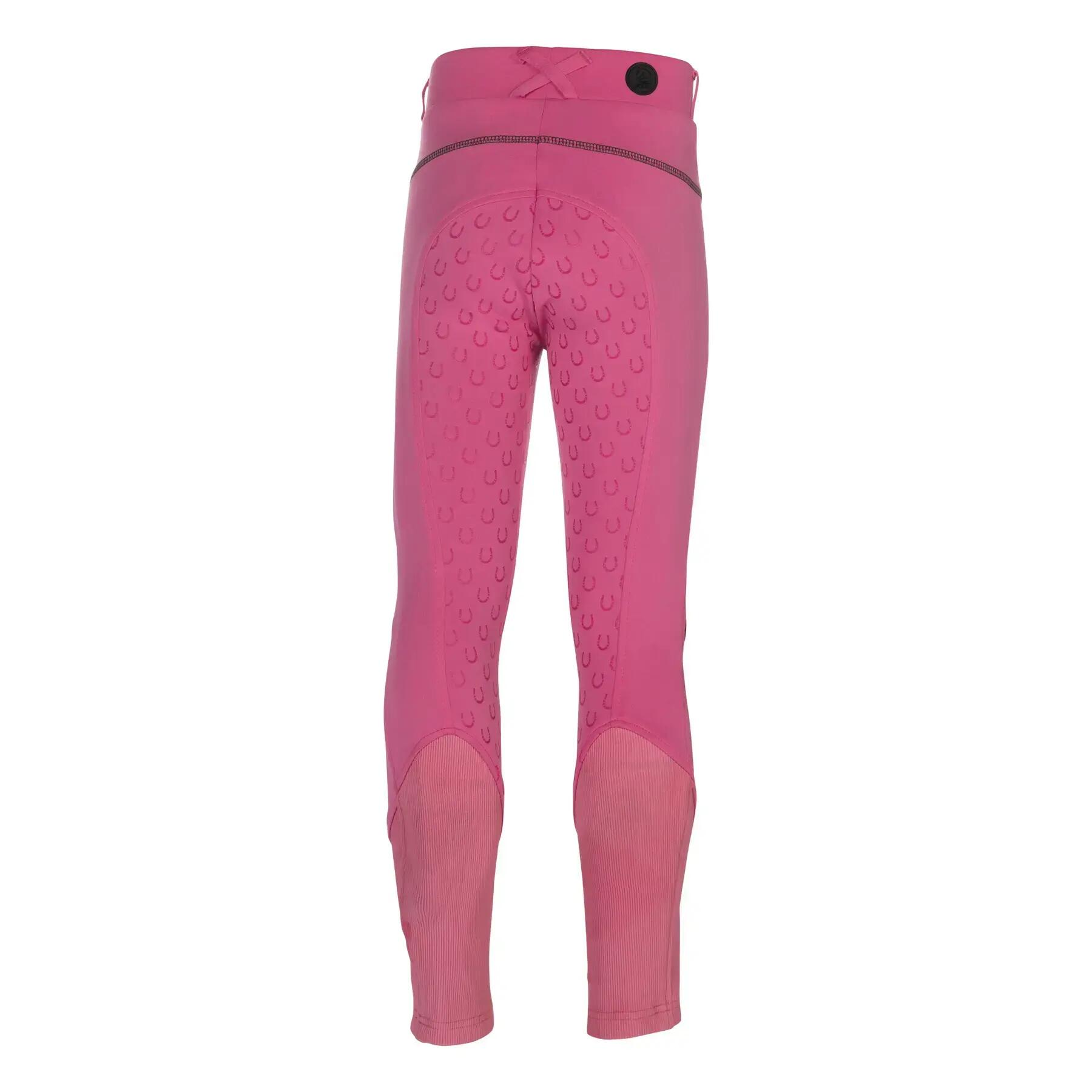 Girls' full grip riding leggings HKM Kids Claire 2/4