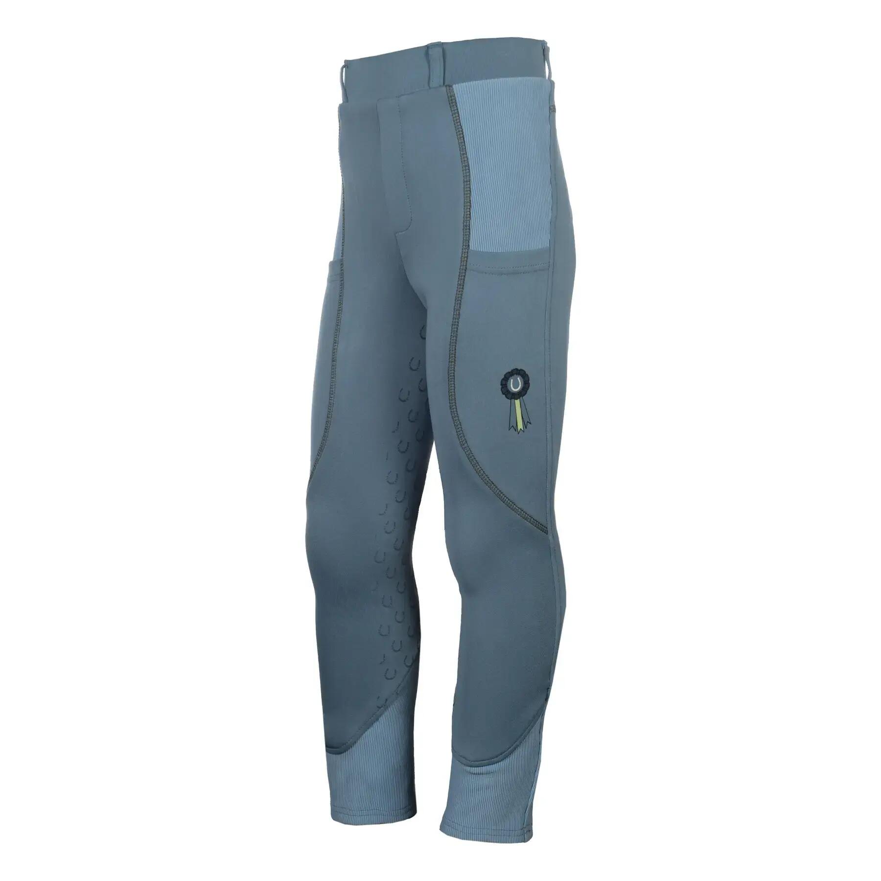 Legging équitation full grip fille HKM Kids Claire 3/4