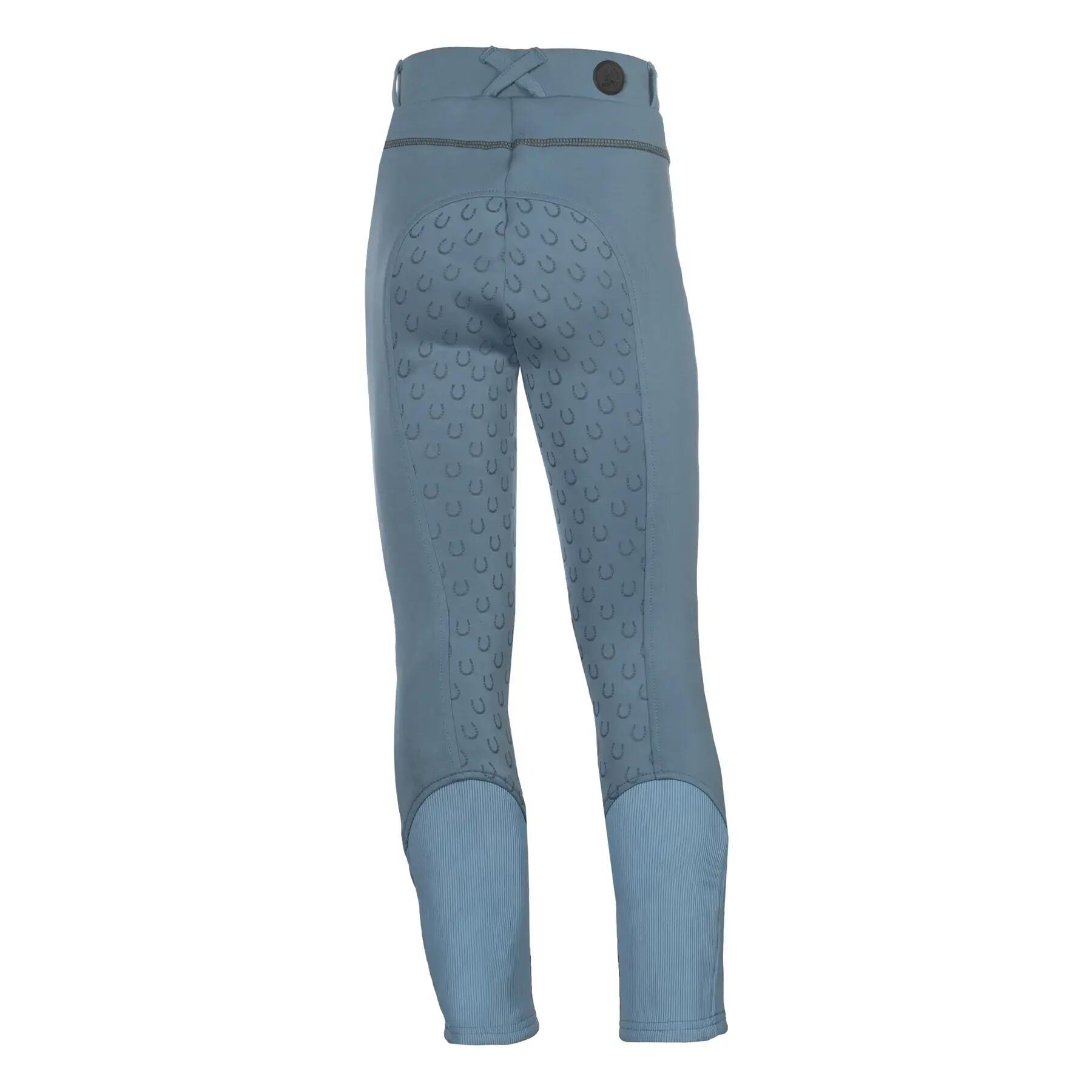Legging de equitação full grip para rapariga HKM Kids Claire 2/4