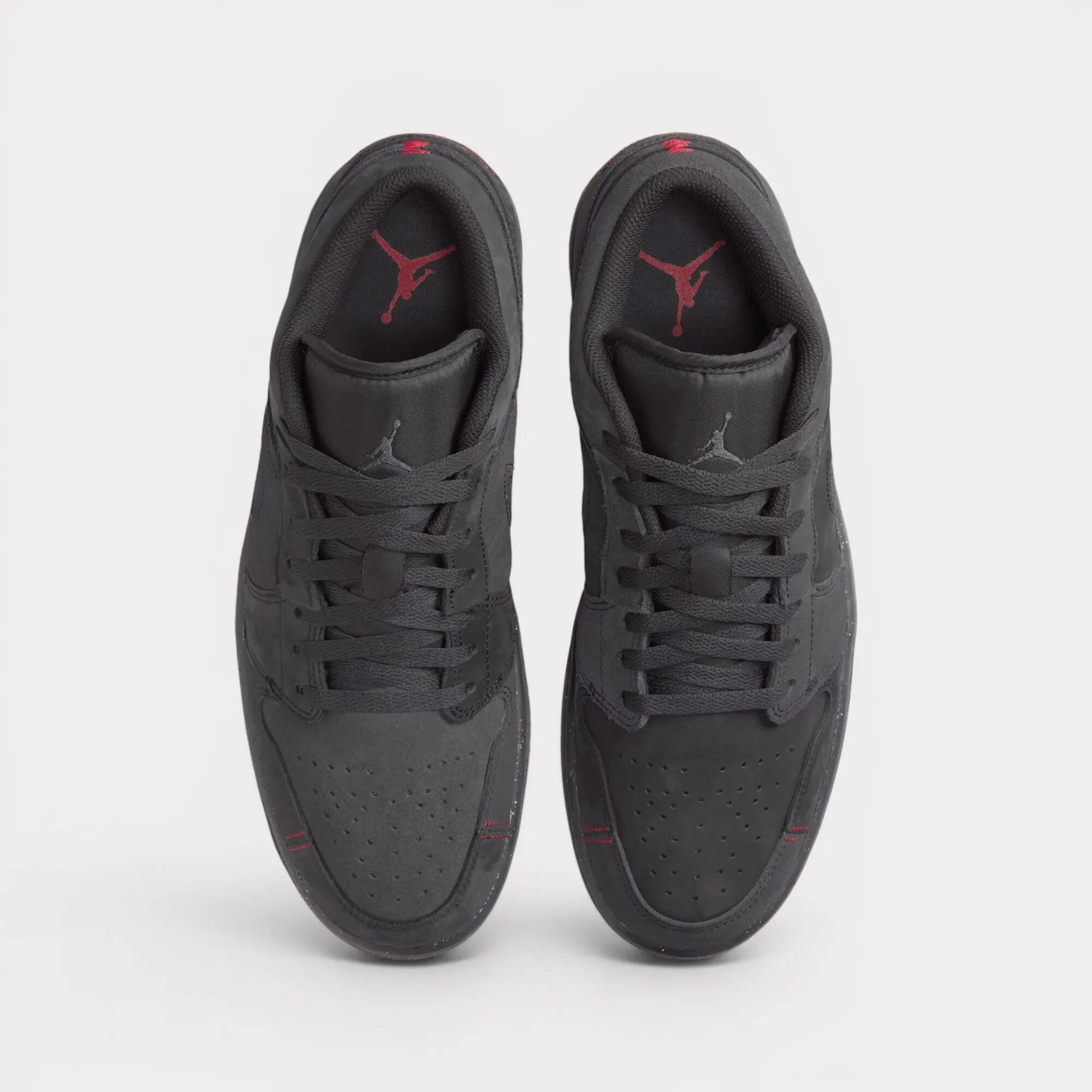 Jordan 1 Low SE Craft Dark Smoke Grey Varsity Red 5/7