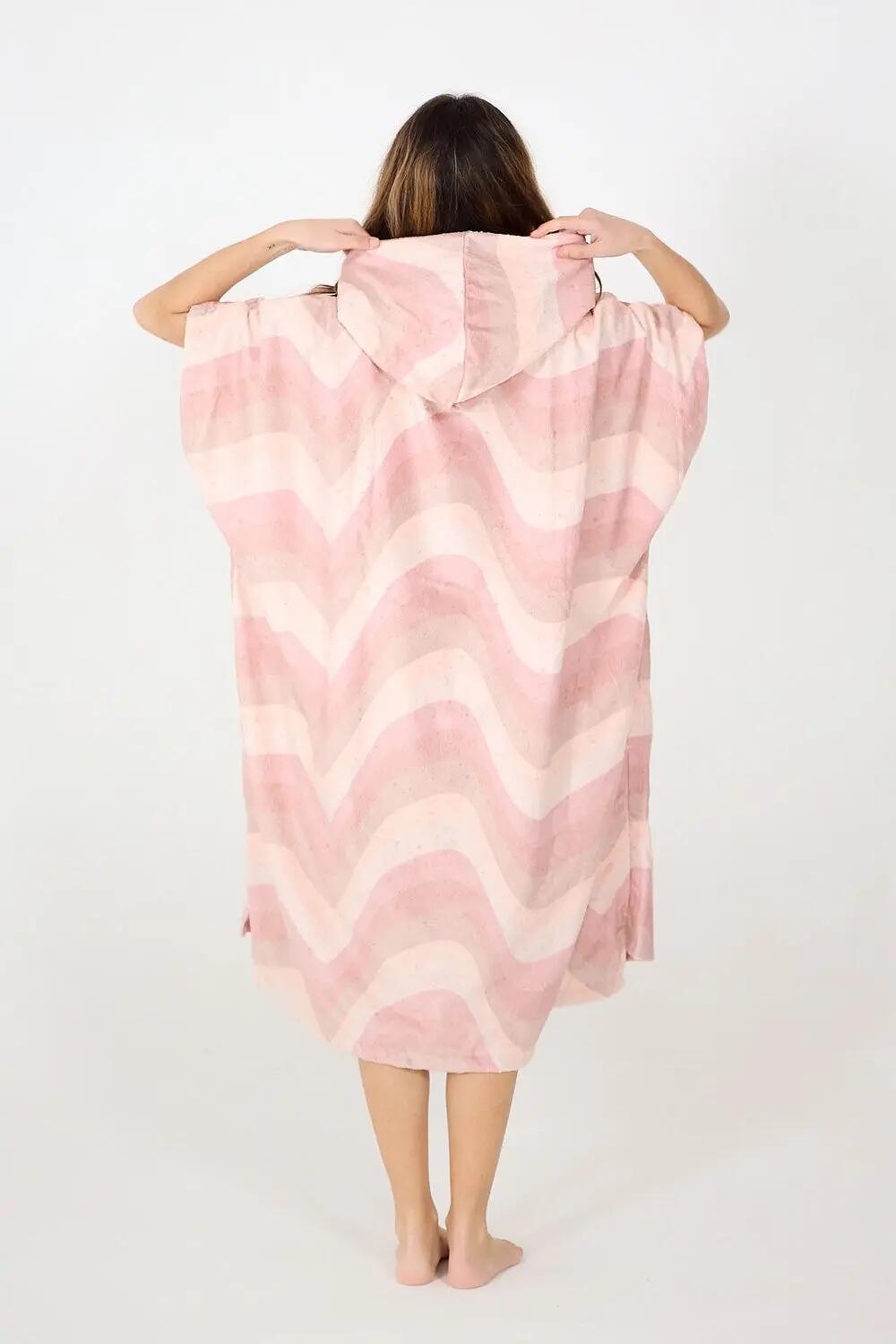 Poncho de Surf Adulte - Ripple - Candy 3/4