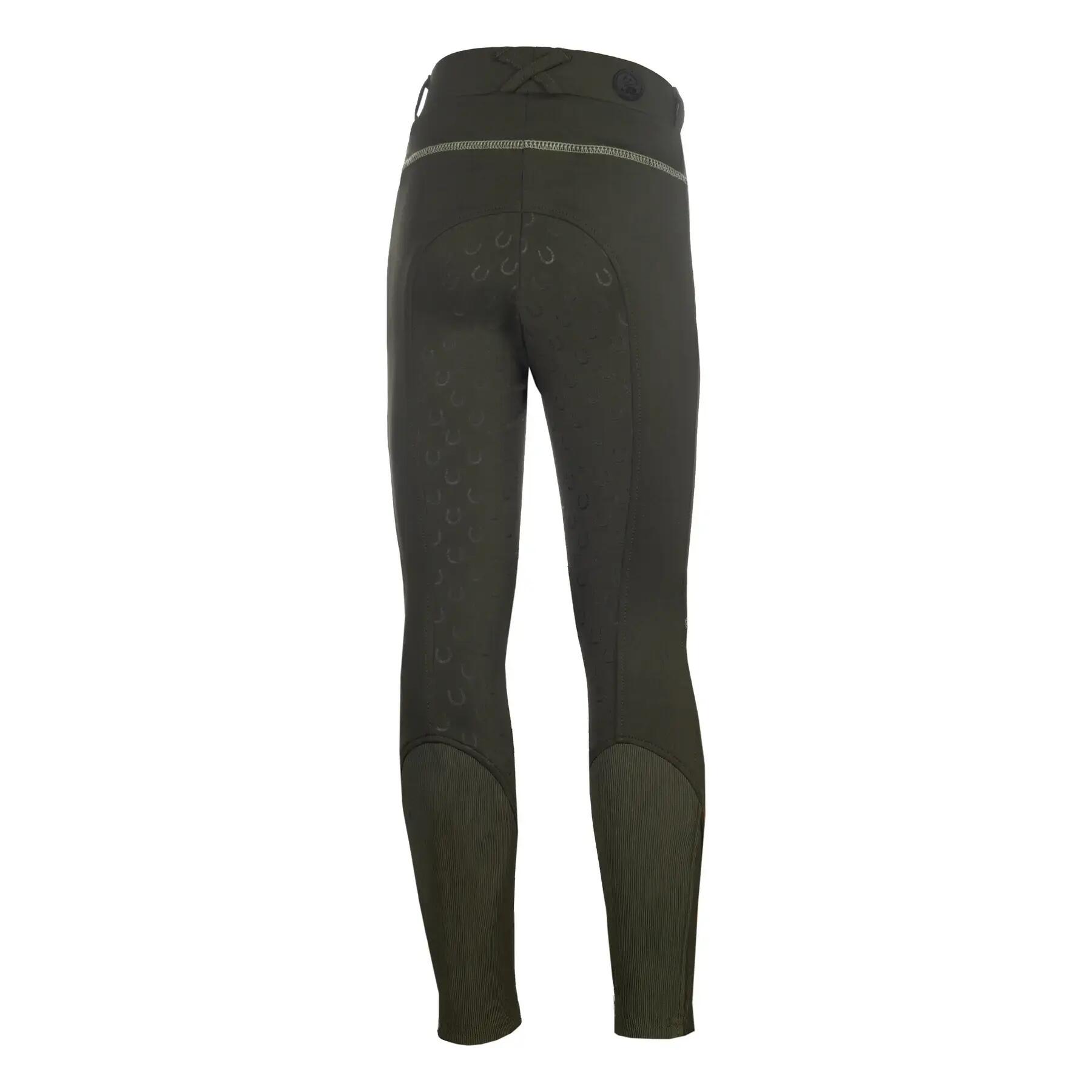 Dziewczęce legginsy jeździeckie z pełną przyczepnością HKM Kids Claire 2/4