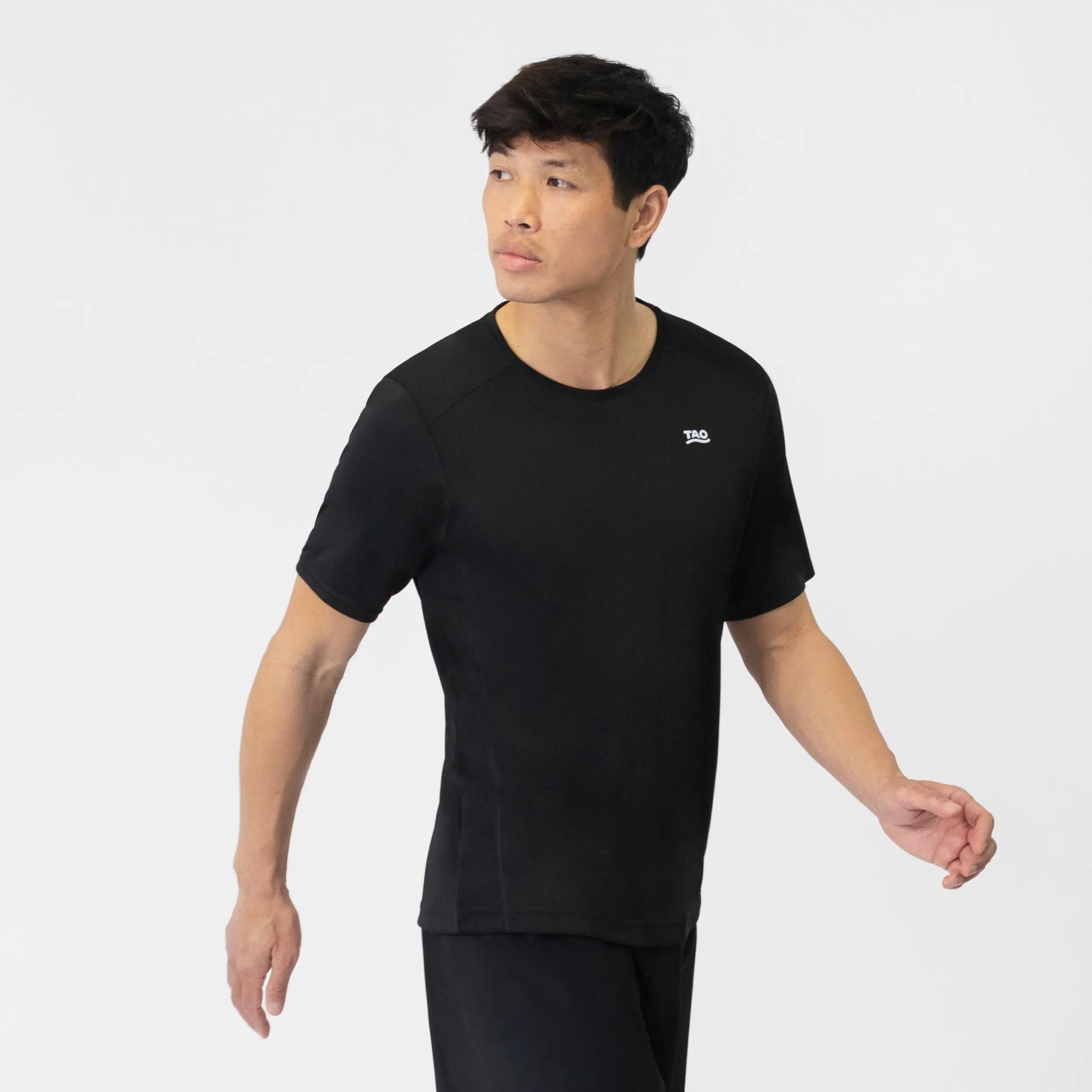 Herren PINO atmungsaktives Laufshirt mit Reflektoren 6/7