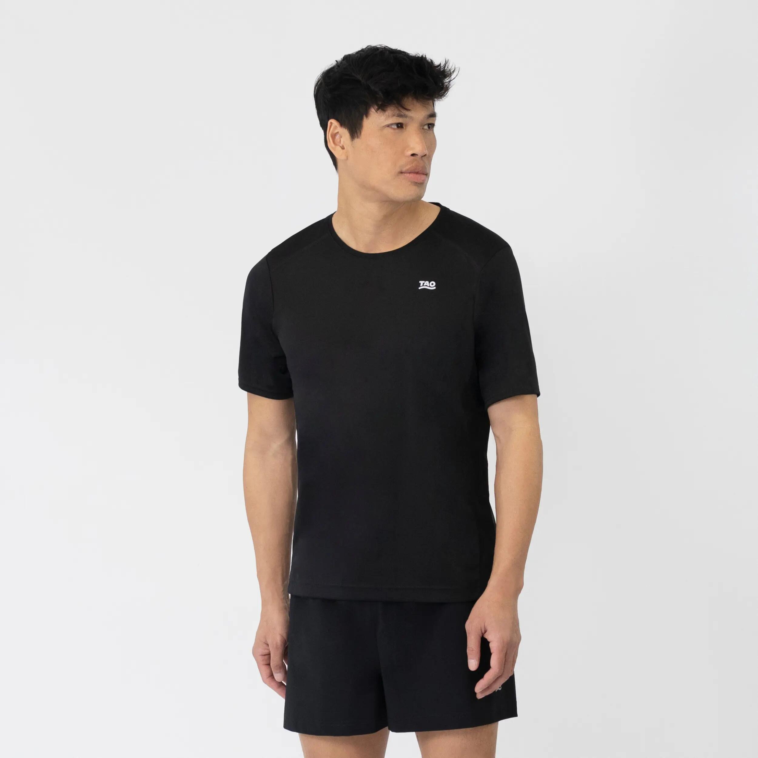 Herren PINO atmungsaktives Laufshirt mit Reflektoren 5/7