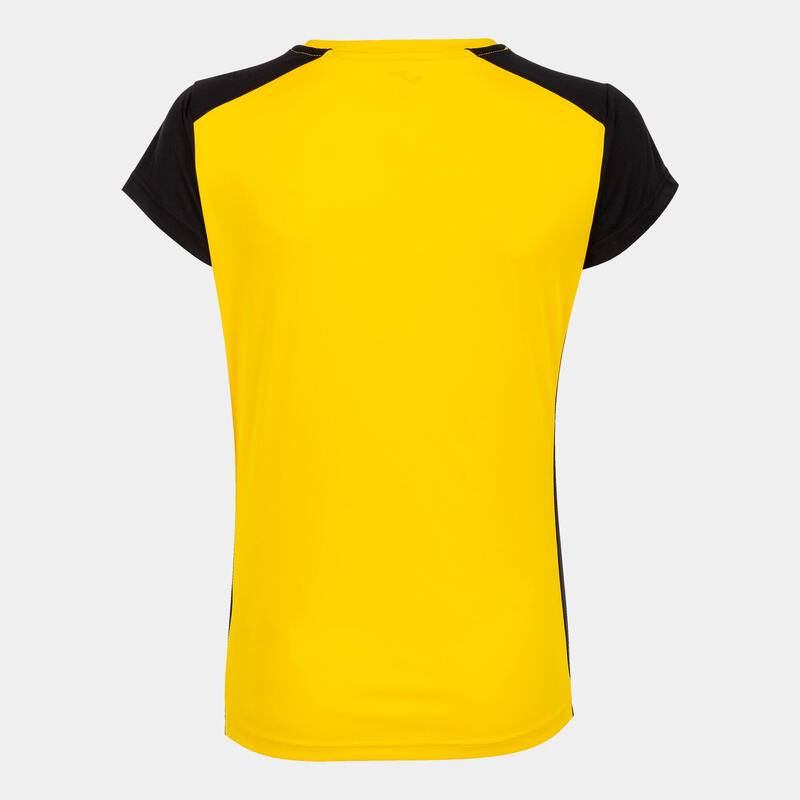 Maillot manches courtes Femme Joma Record ii jaune noir