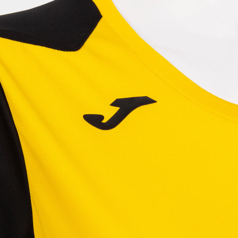 Maillot manches courtes Fille Joma Record ii jaune noir