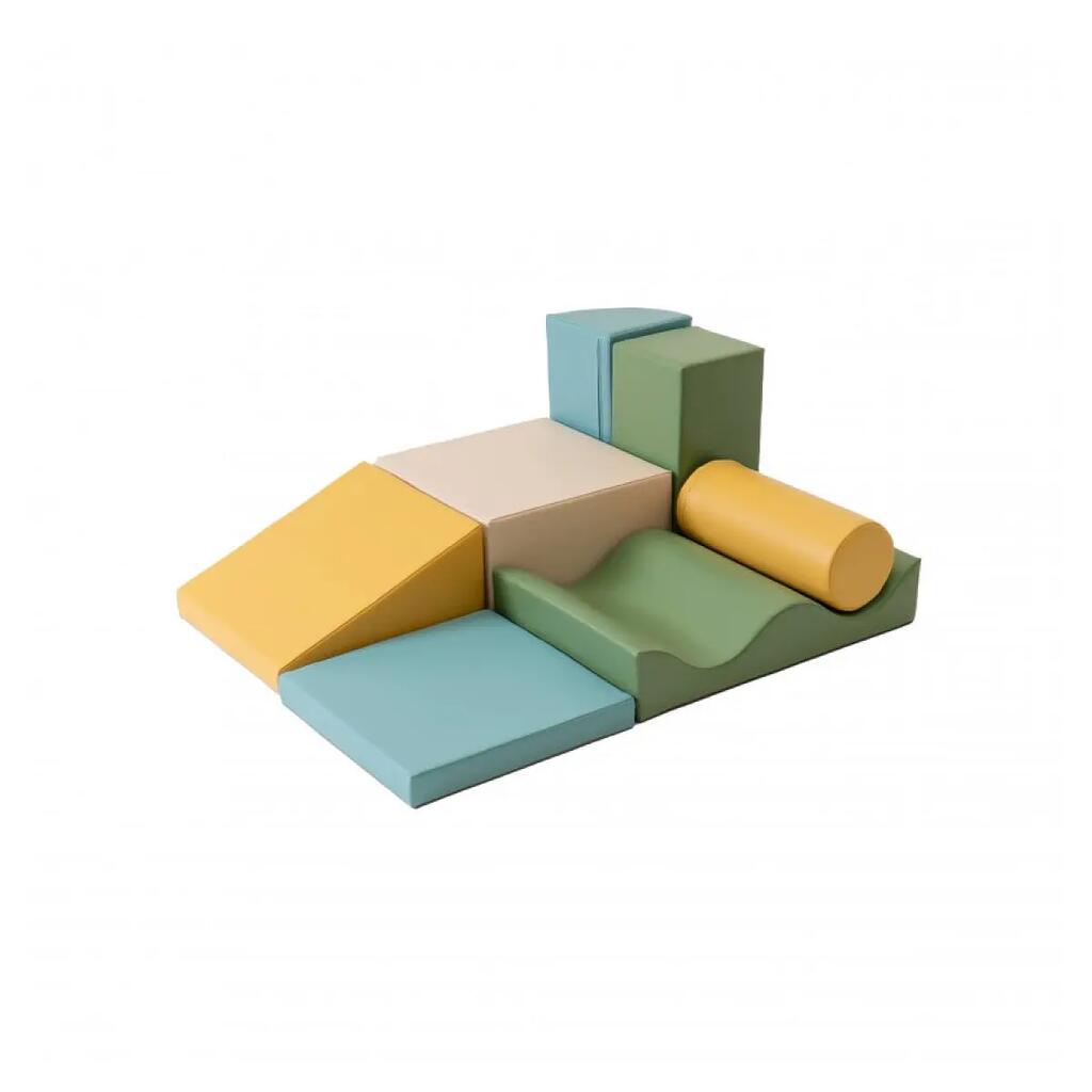 Baby & Toddler Soft Play Set Foam Climbing Blocks Discoverer Pastel Sea