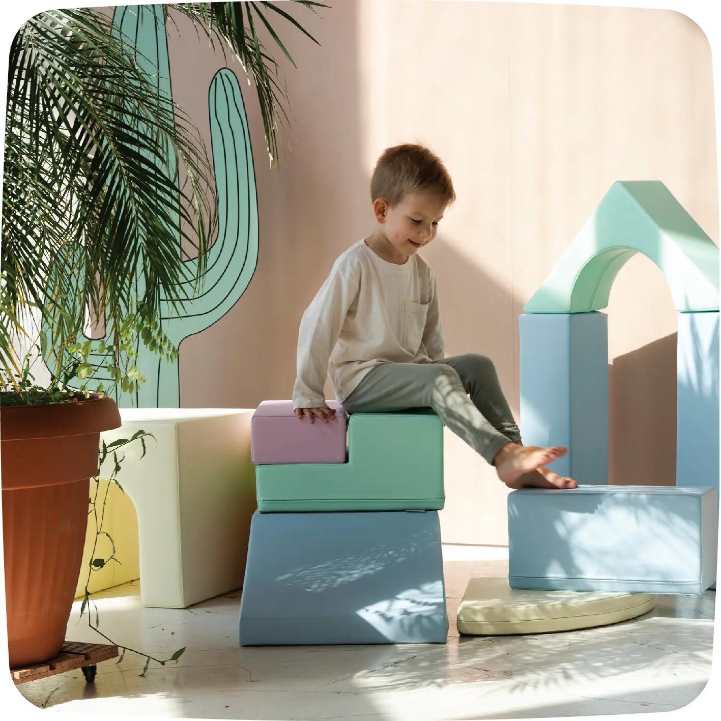Ensemble grands blocs pastel clair 5/8