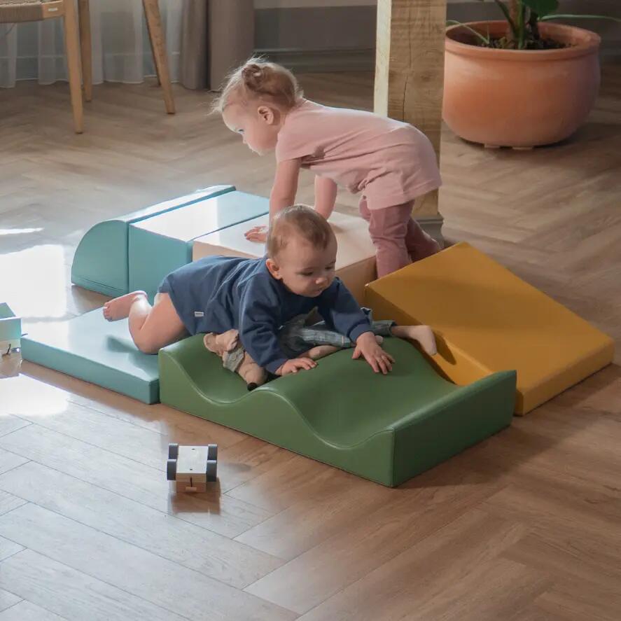 Bébé & Tout-petit Jeu Souple Blocs d'Escalade Discoverer Pastel Sea 3/9