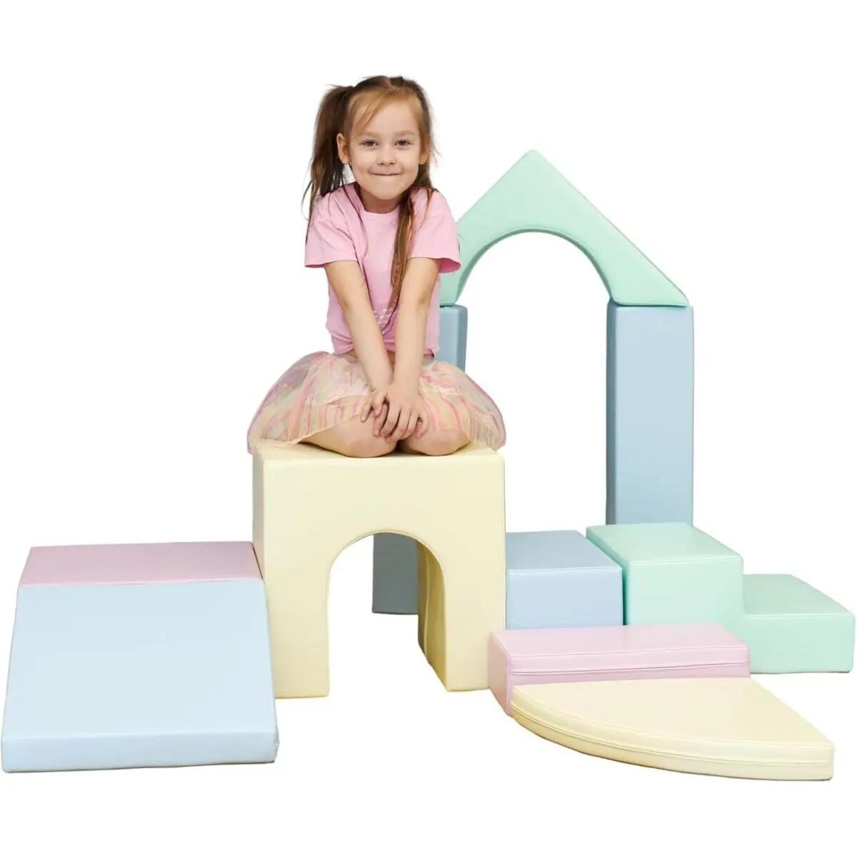 Ensemble grands blocs pastel clair 3/8