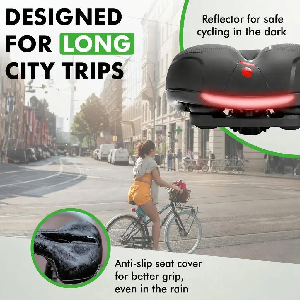 Fietszadel – Comfortabel Zadel met Vering & Gelvulling 6/7