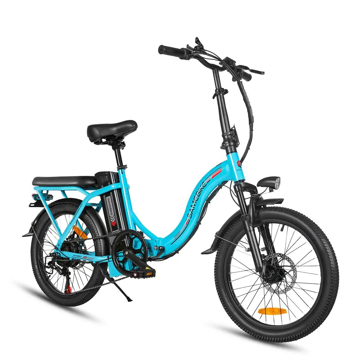Bicicleta eléctrica plegable adulto SAMEBIKE CY20 36V 12Ah pantalla LCD color 3/15