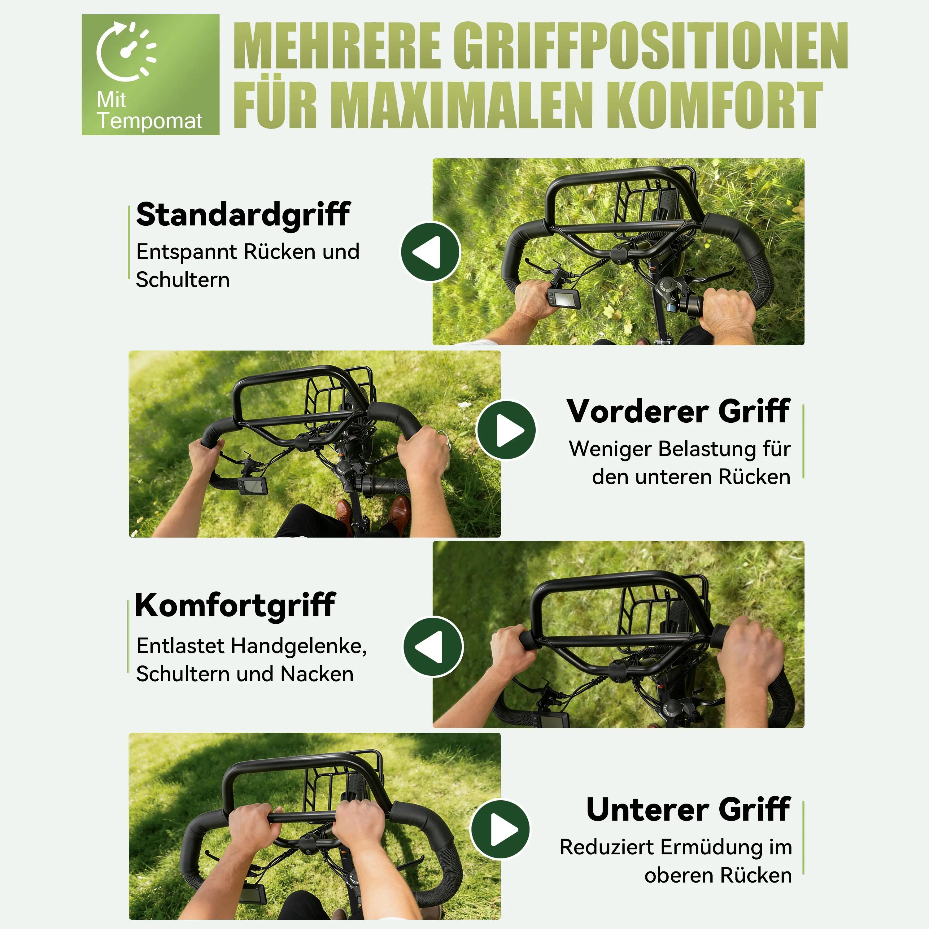 E-Dreirad ESKUTE T302Pro｜48V 20.8Ah Li-Ion｜20" Reifen 6/6