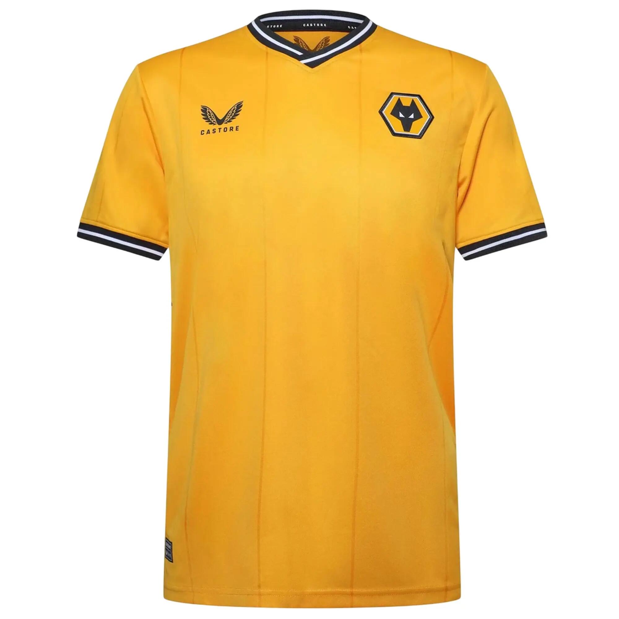 Wolverhampton Wanderers Castore シャツ Lサイズ Castore Mens Wolverhampton Wanderers FC Football Shirt