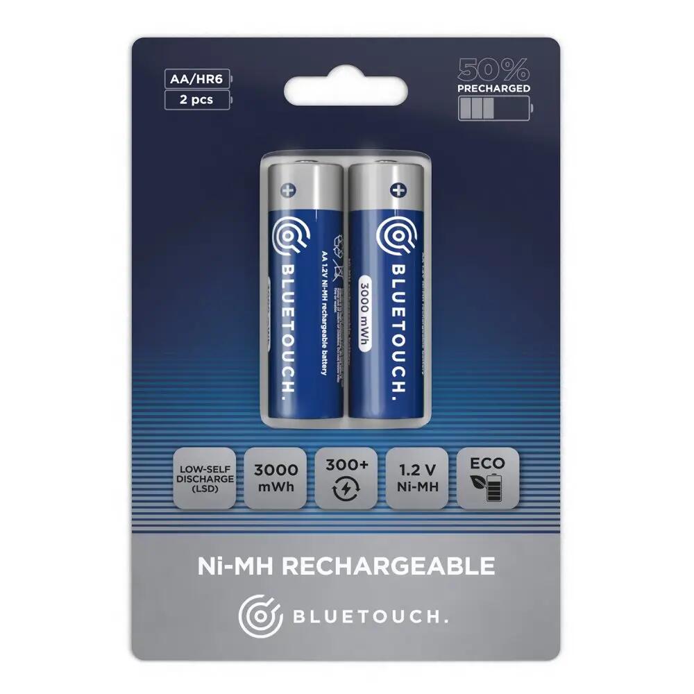 Klasické nabíjecí baterie BLUETOUCH; typ AA, 3000 mWh 2/3