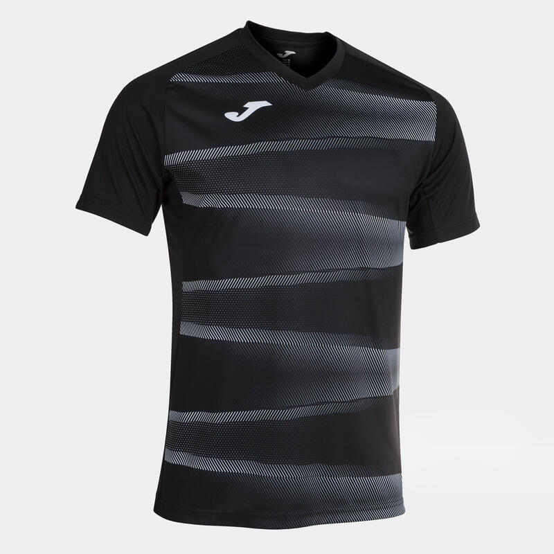 Camiseta Manga Corta Fútbol Hombre Joma Grafity II Negro