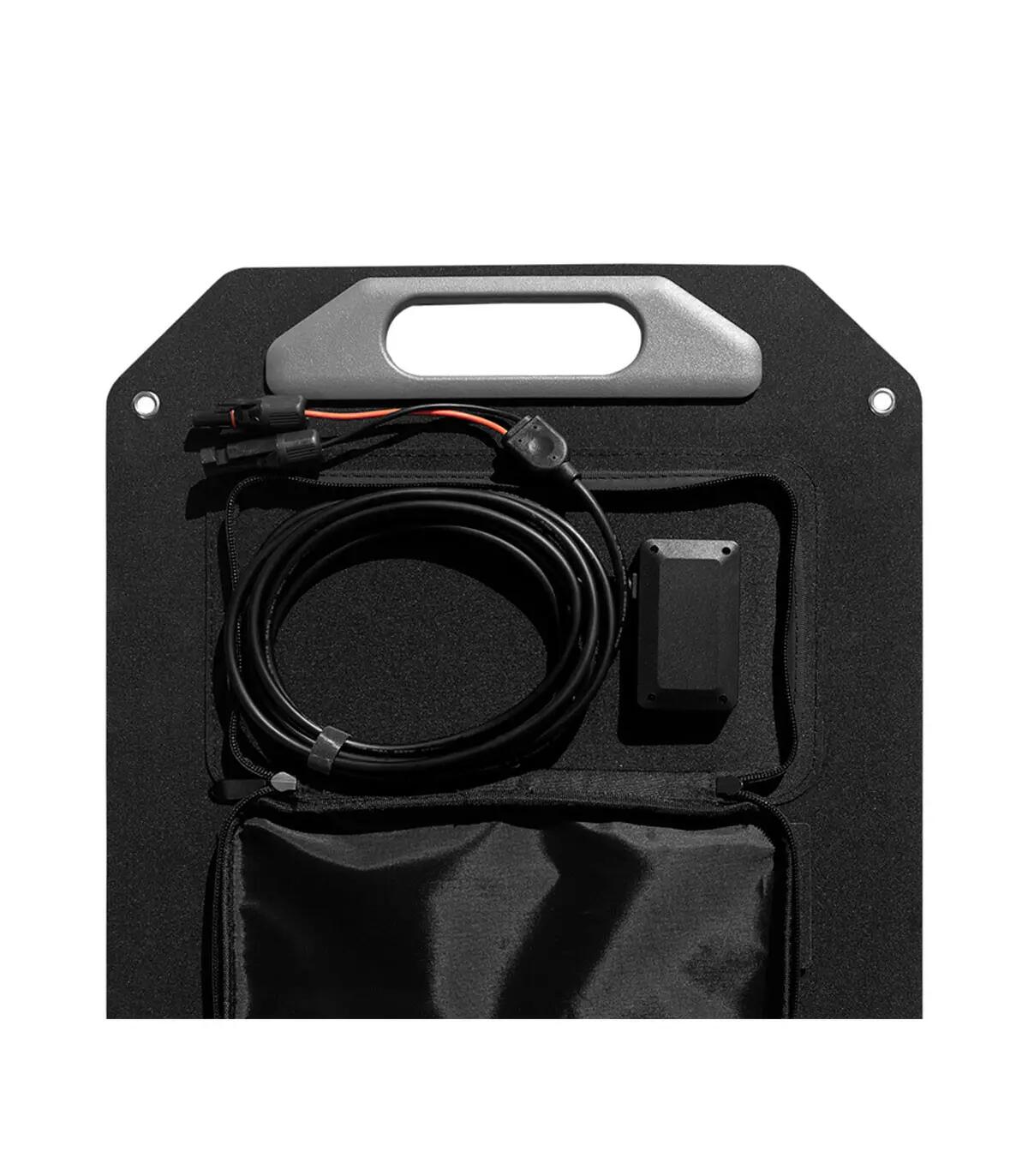 Painel Solar Dobrável 100W 18V Monocristalino IP68 USB-C Autocaravana Camping 8/15