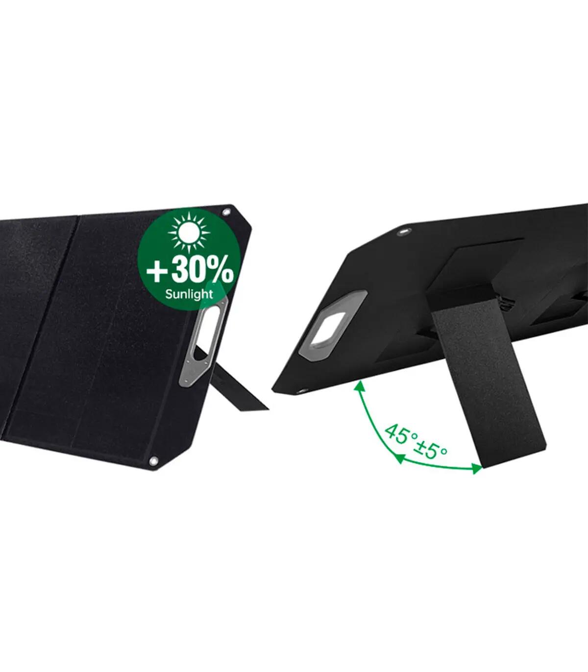 Painel Solar Dobrável 200W 18V Monocristalino IP68 USB-C Autocaravana Camping 13/14