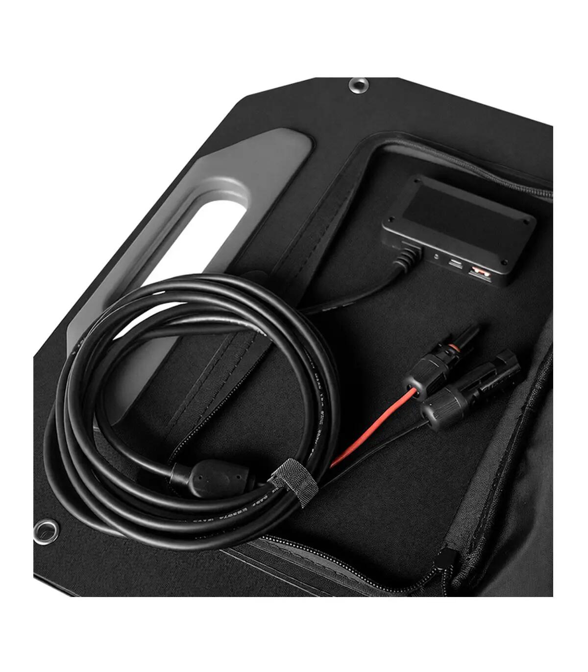 Painel Solar Dobrável 100W 18V Monocristalino IP68 USB-C Autocaravana Camping 6/15