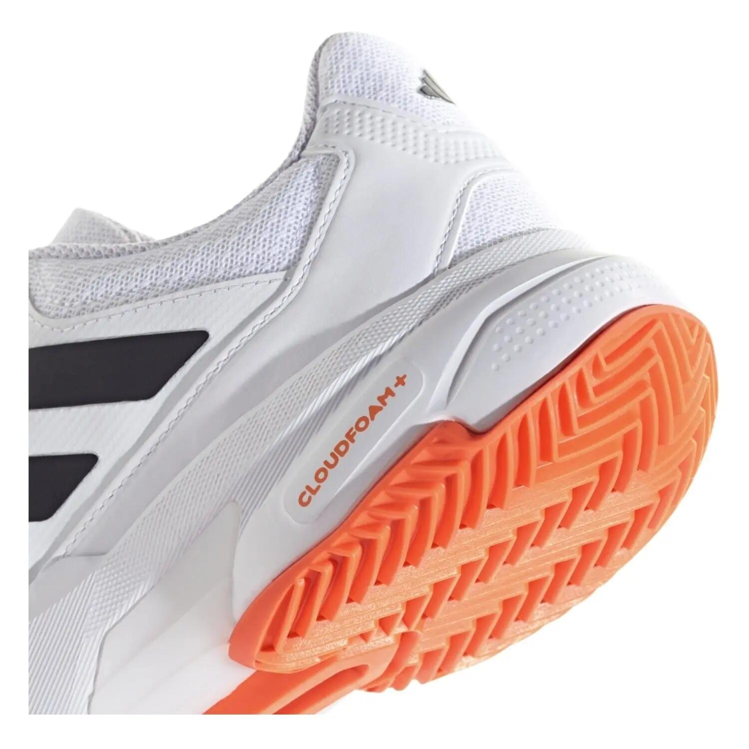 Tênis Adidas CourtJam Control 3 Clay White Orange Black 8/8