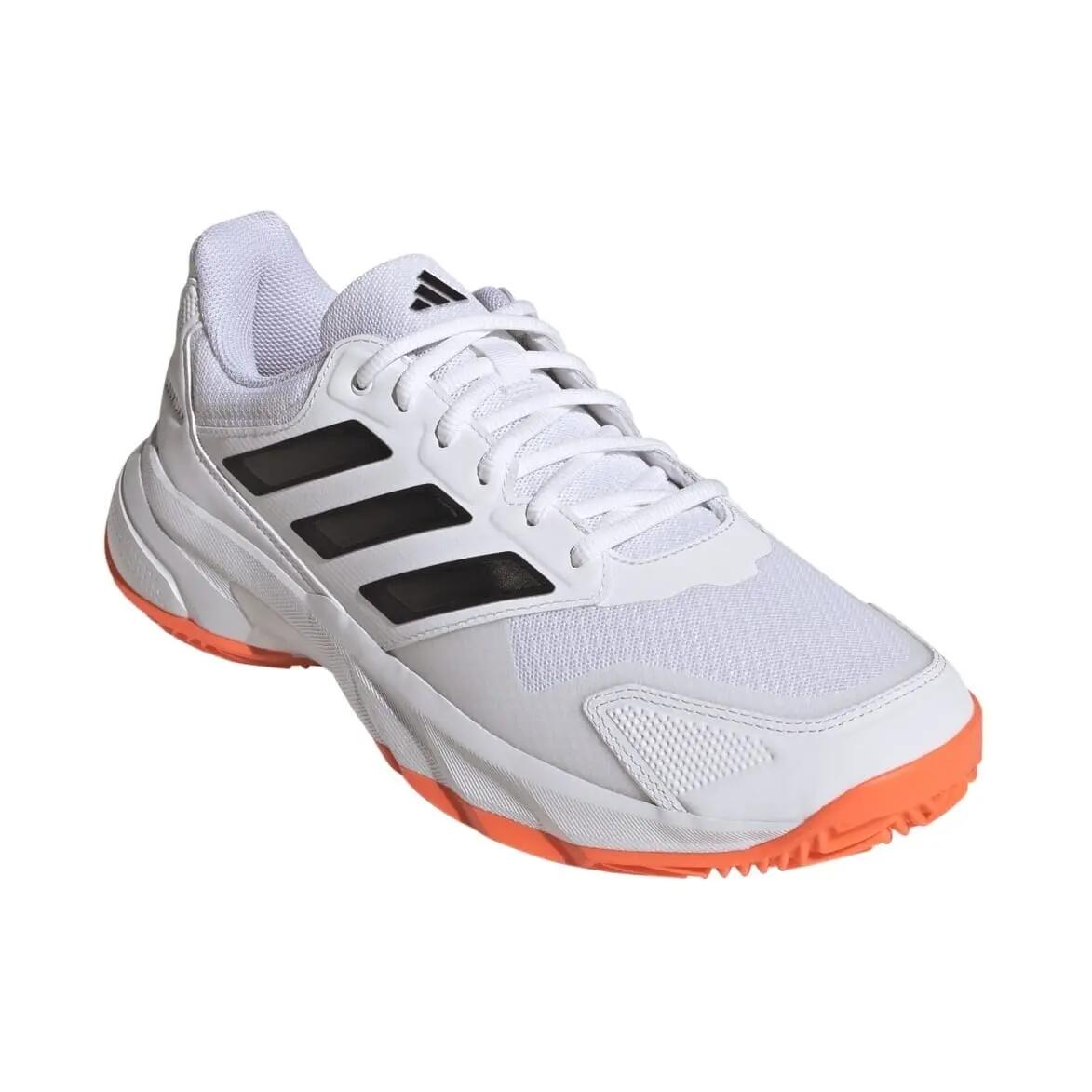 Tênis Adidas CourtJam Control 3 Clay White Orange Black 5/8