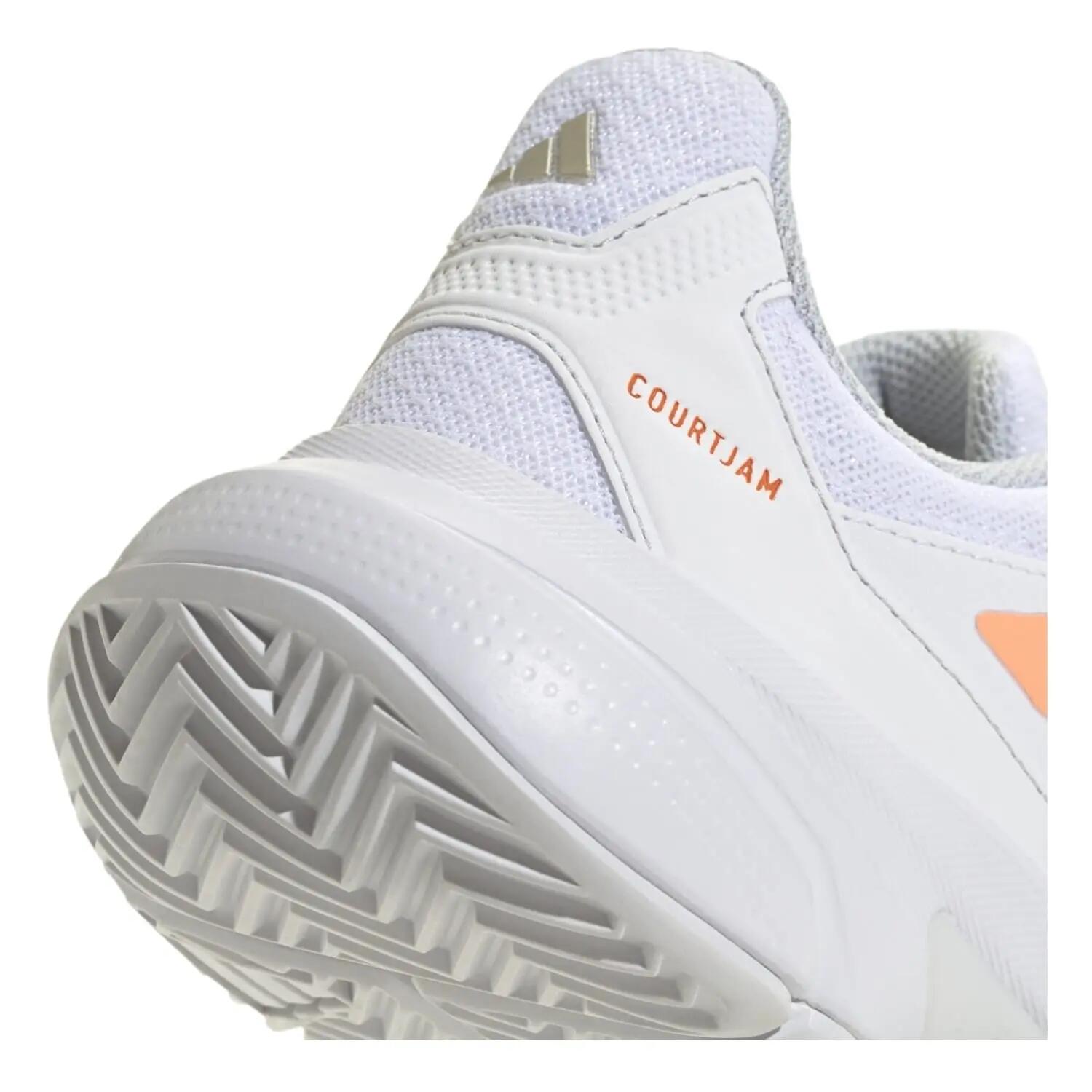ADIDAS COURTJAM CONTROL 3 W White/Orange SS26 (Zapatillas) 8/8