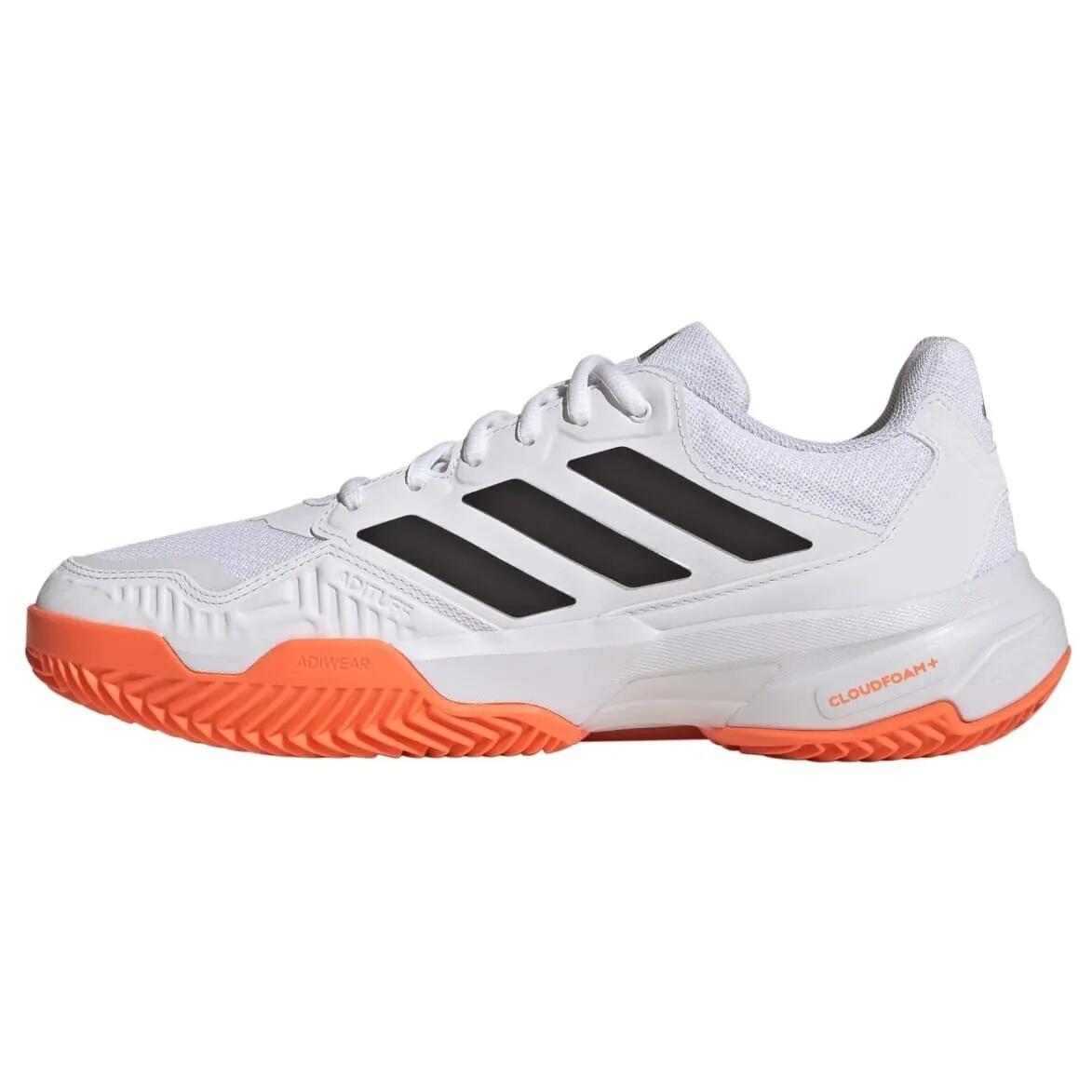 Tênis Adidas CourtJam Control 3 Clay White Orange Black 4/8