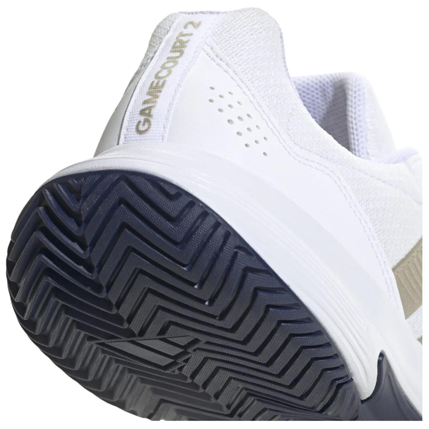 Adidas Gamecourt 2 Branco/prata Ki0782 8/8