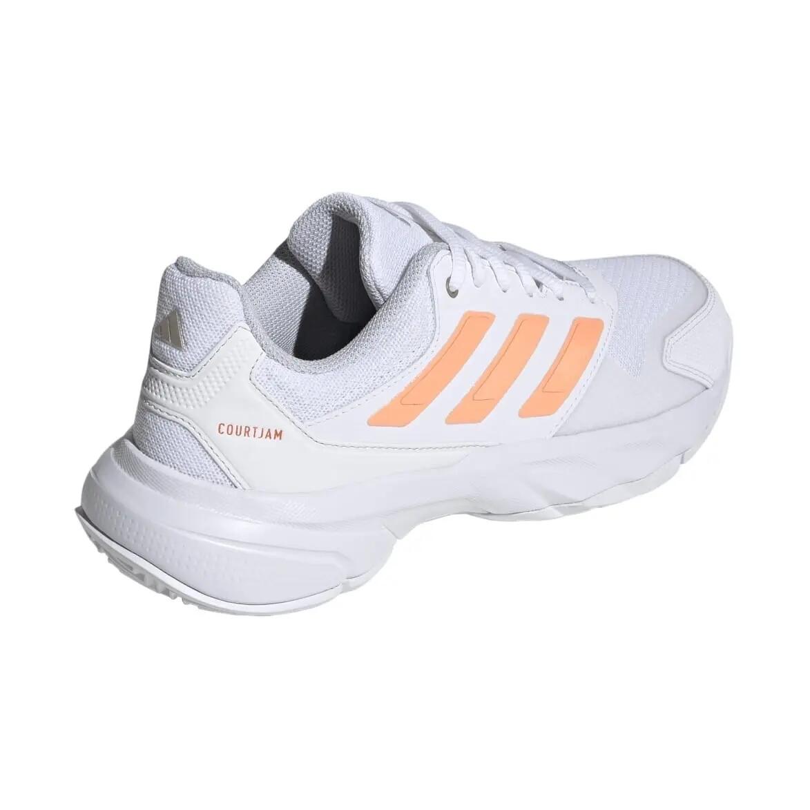 ADIDAS COURTJAM CONTROL 3 W White/Orange SS26 (Zapatillas) 6/8