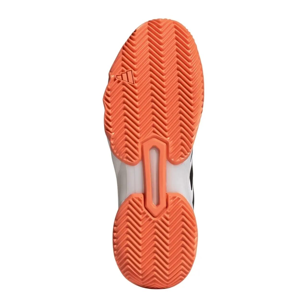 Tênis Adidas CourtJam Control 3 Clay White Orange Black 2/8