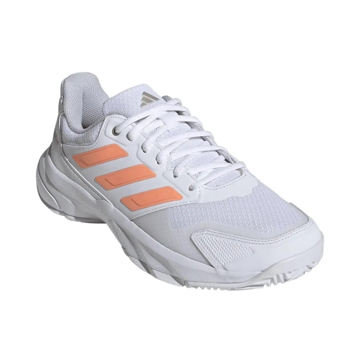 ADIDAS COURTJAM CONTROL 3 W White/Orange SS26 (Zapatillas) 5/8